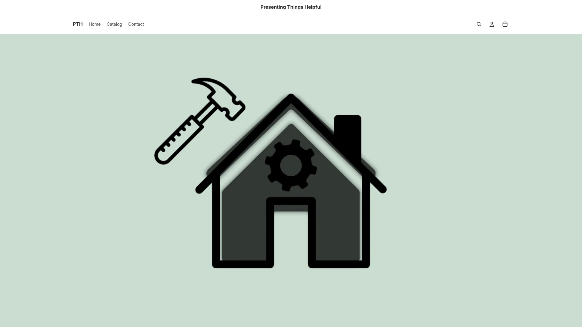 website screenshot of https://pthshop.store
