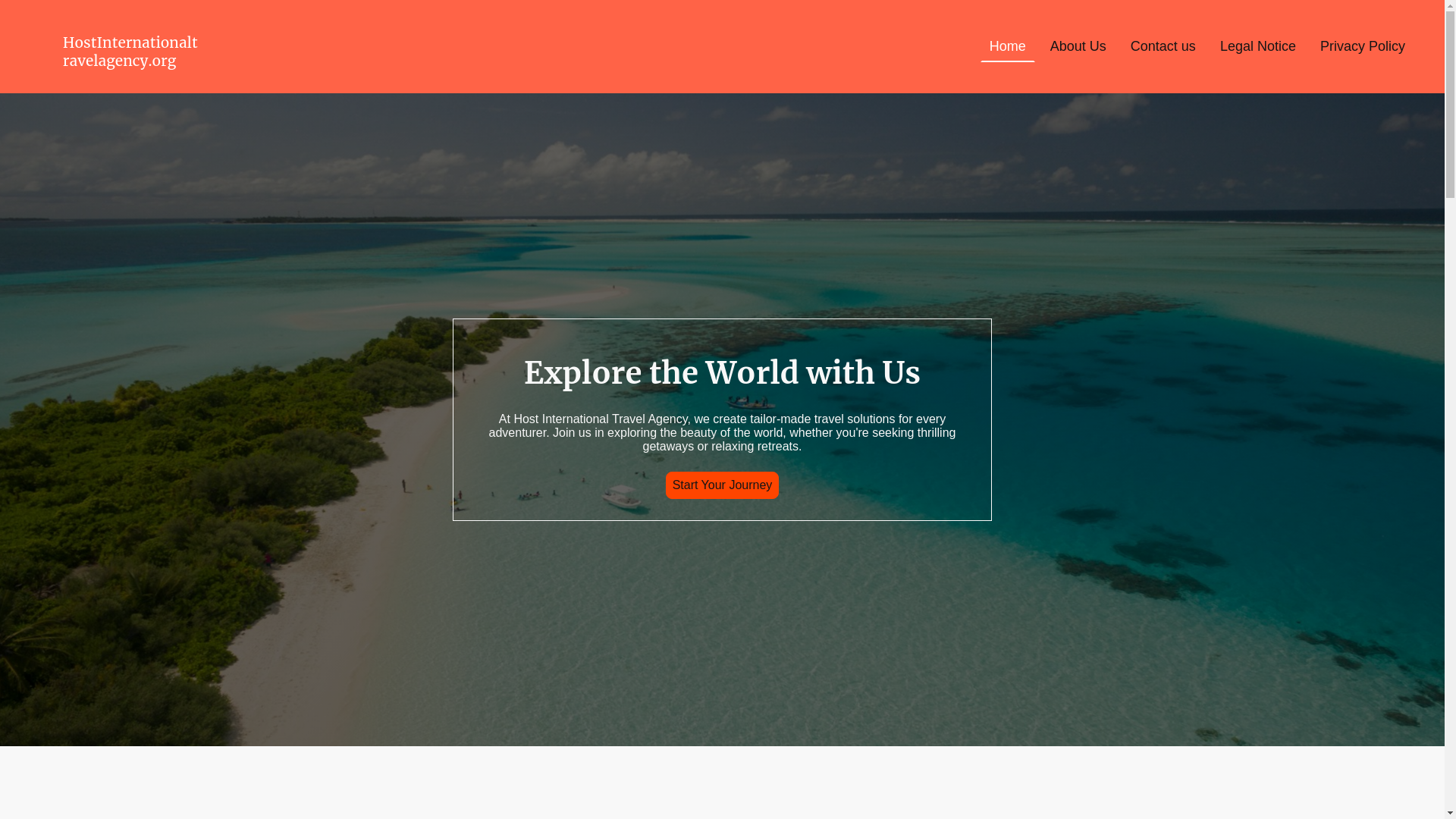 website screenshot of https://hostinternationaltravel.online/