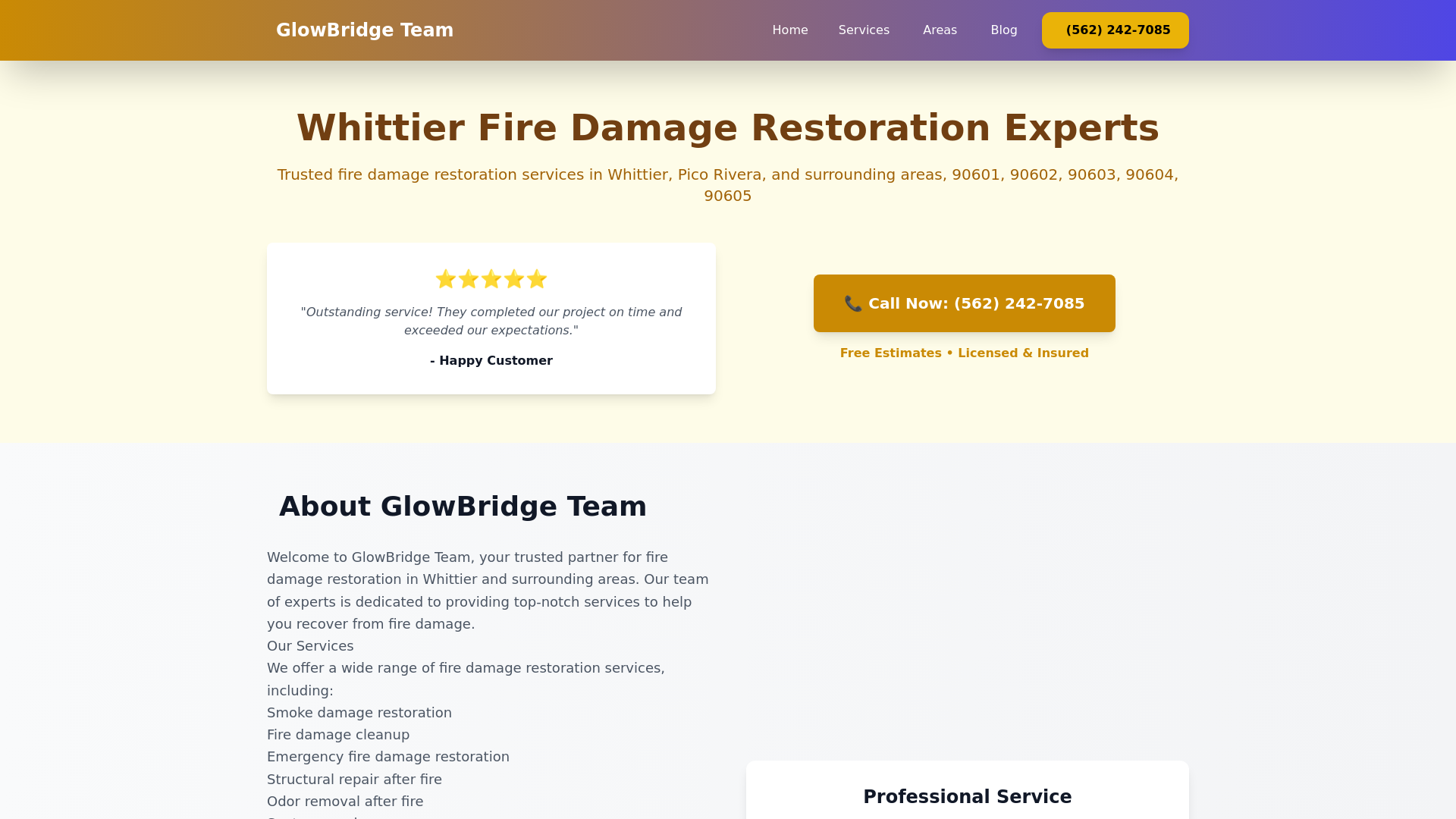 website screenshot of https://firedamagerestorationwhittier.pages.dev/