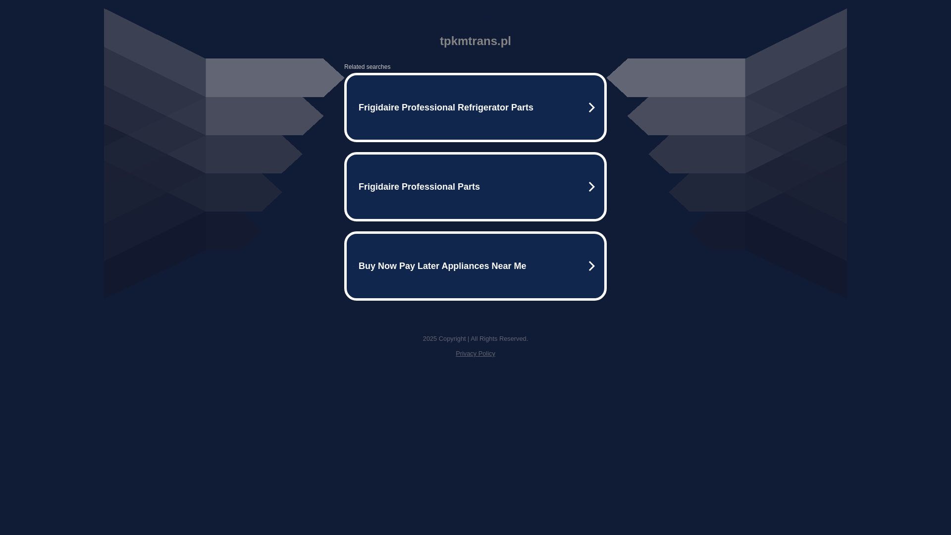 website screenshot of https://tpkmtrans.pl/