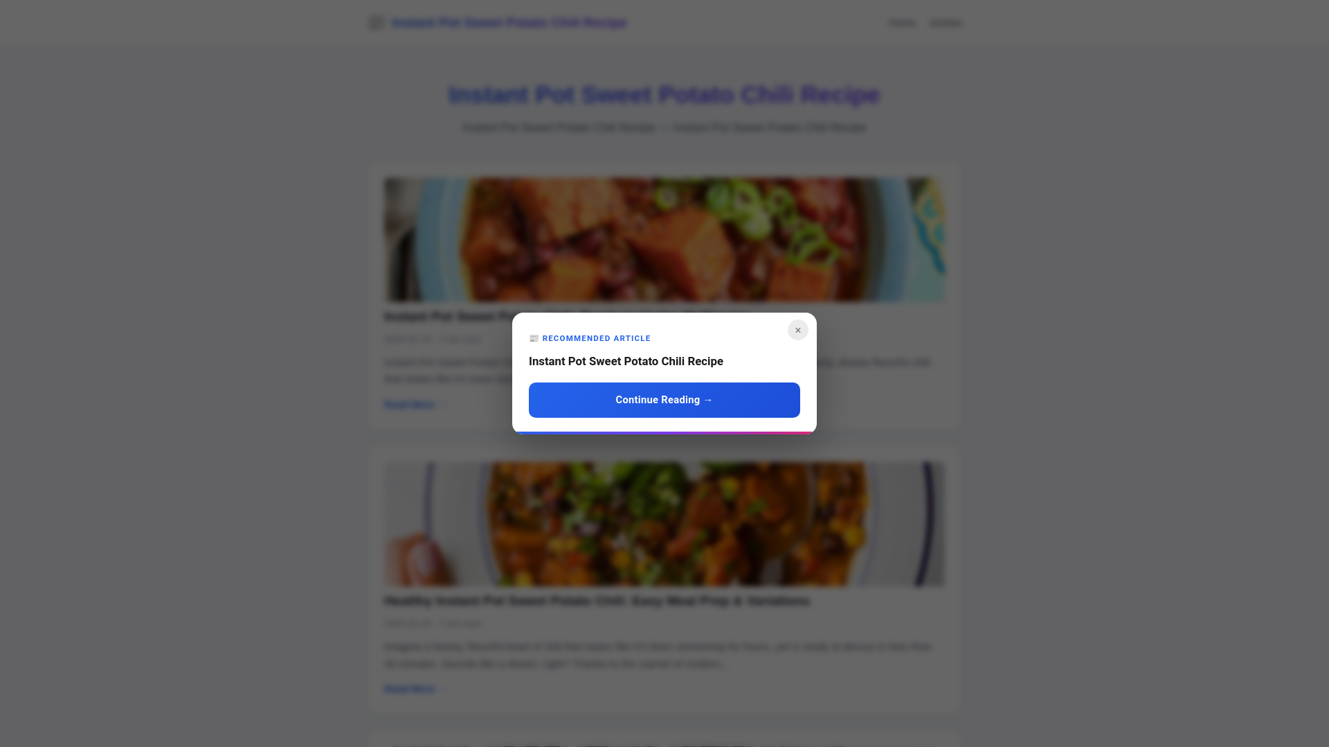 website screenshot of https://instant-pot-sweet-potato-chili-recipe.pages.dev/
