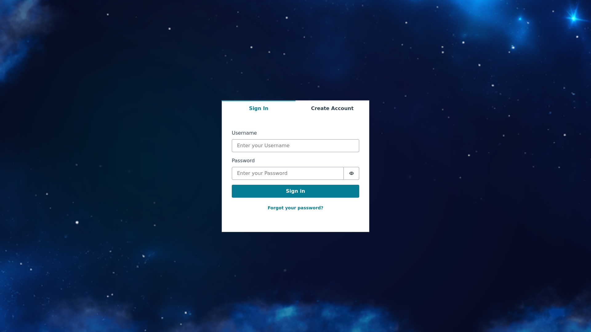 website screenshot of https://deepspacechaos.com/
