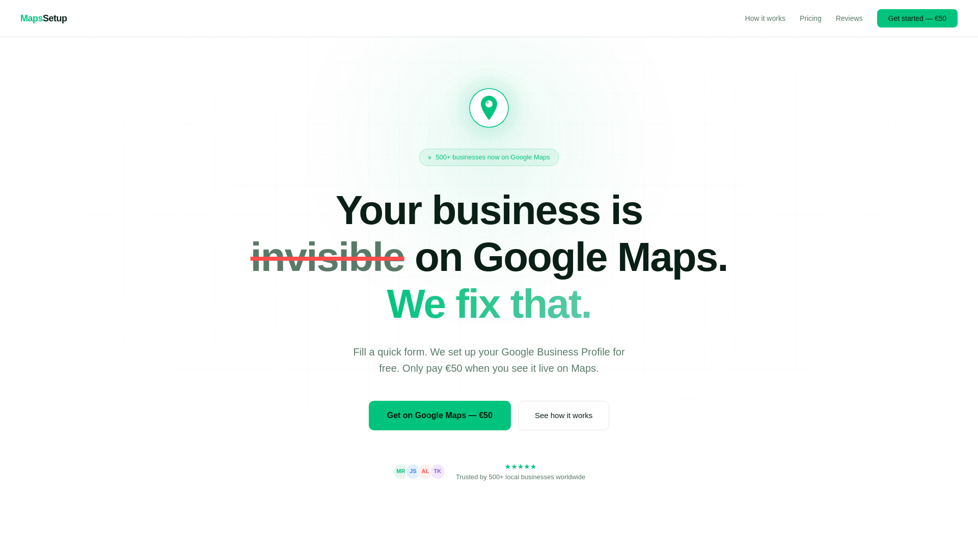 website screenshot of https://mapssetup.com