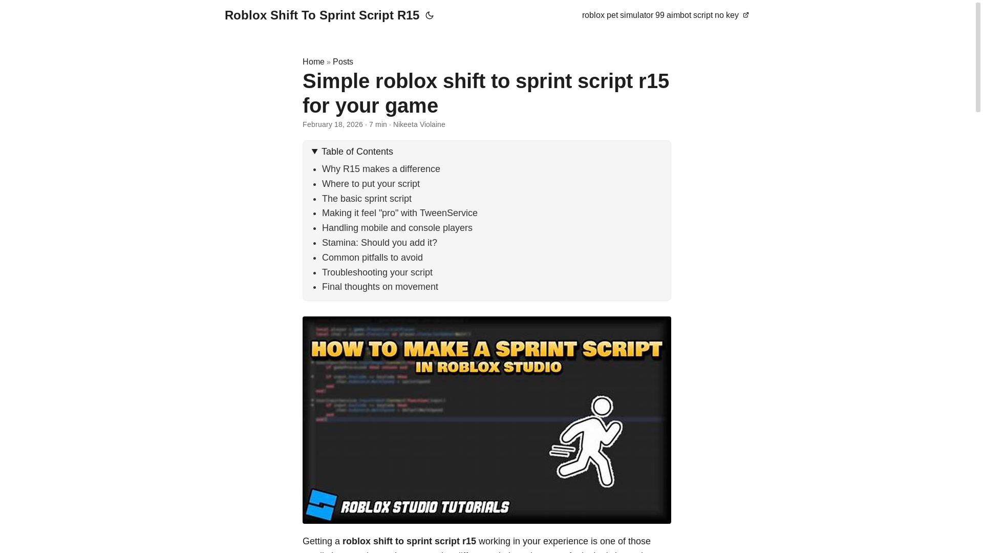 website screenshot of https://roblox-shift-to-sprint-script-r15.pages.dev/