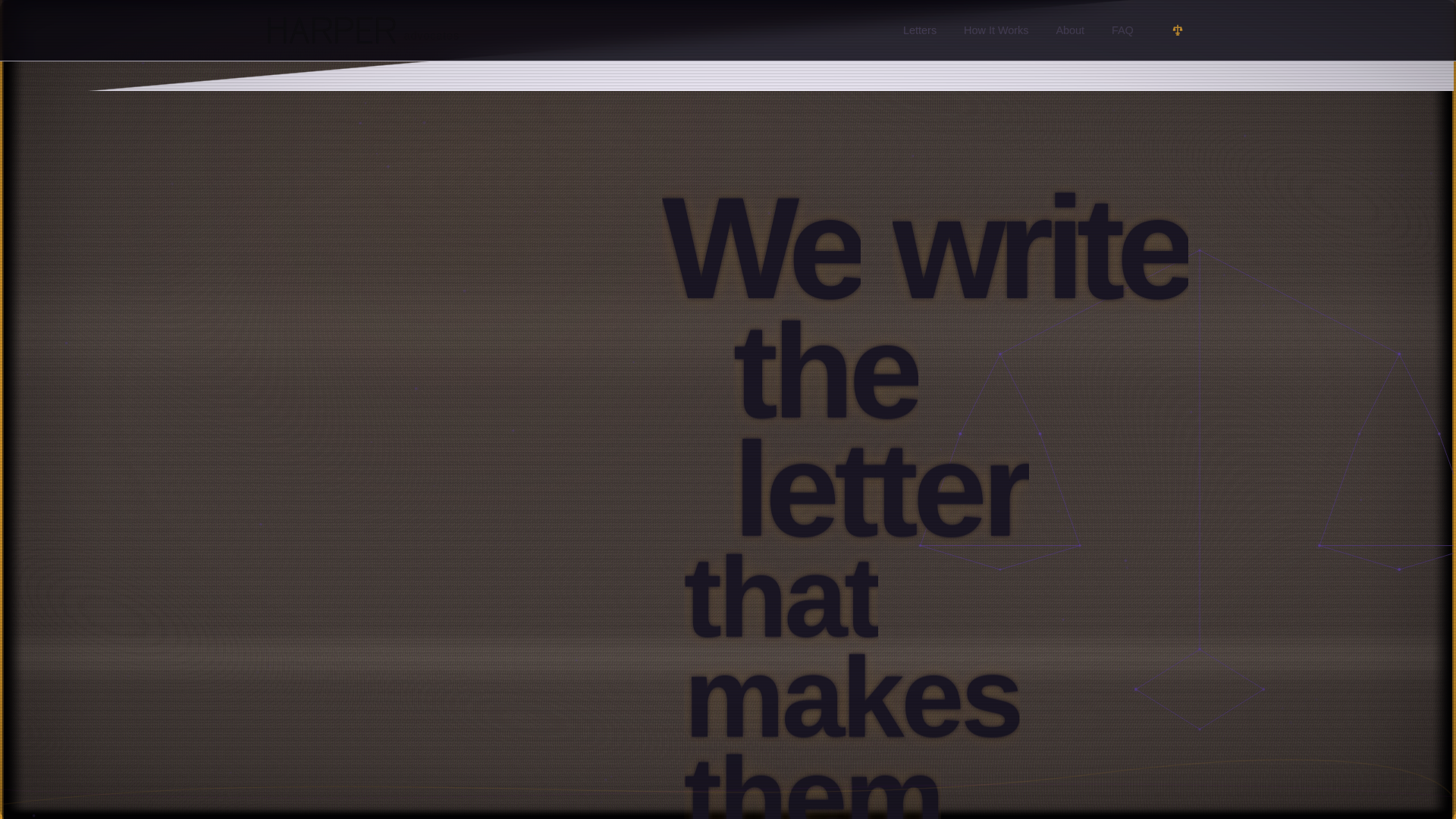 website screenshot of https://harperadvocates.com/