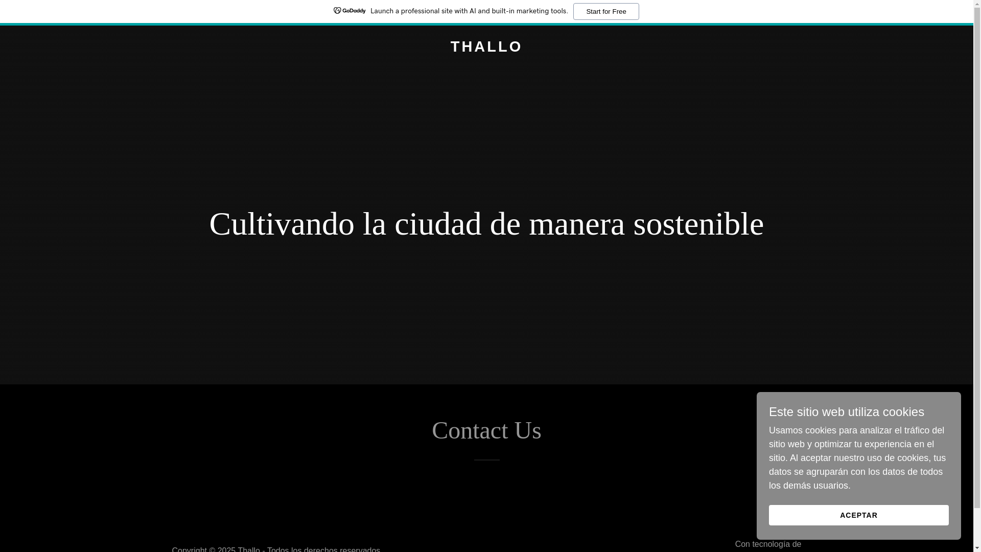 website screenshot of https://thallo.es/