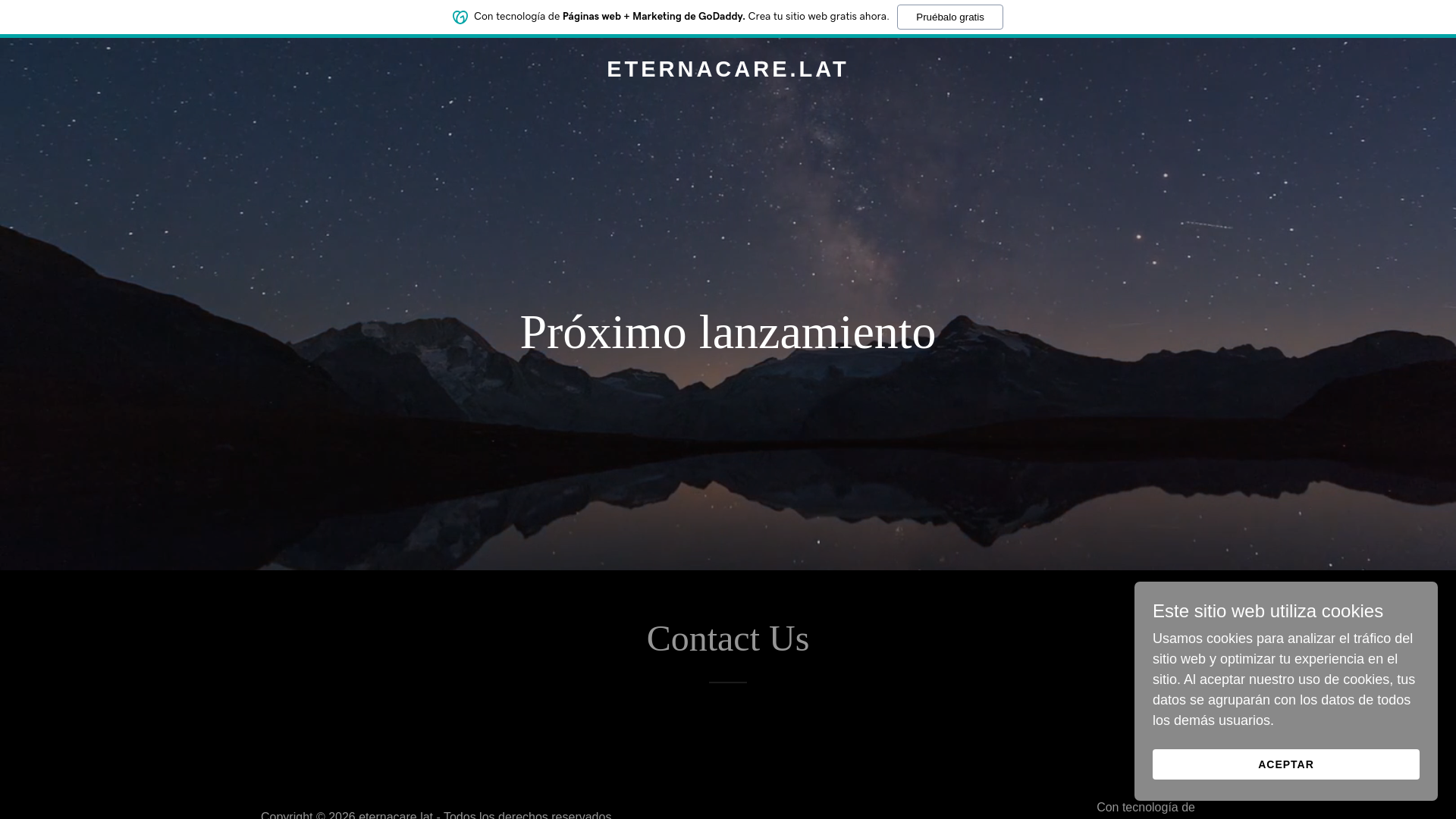 website screenshot of https://eternacare.lat/