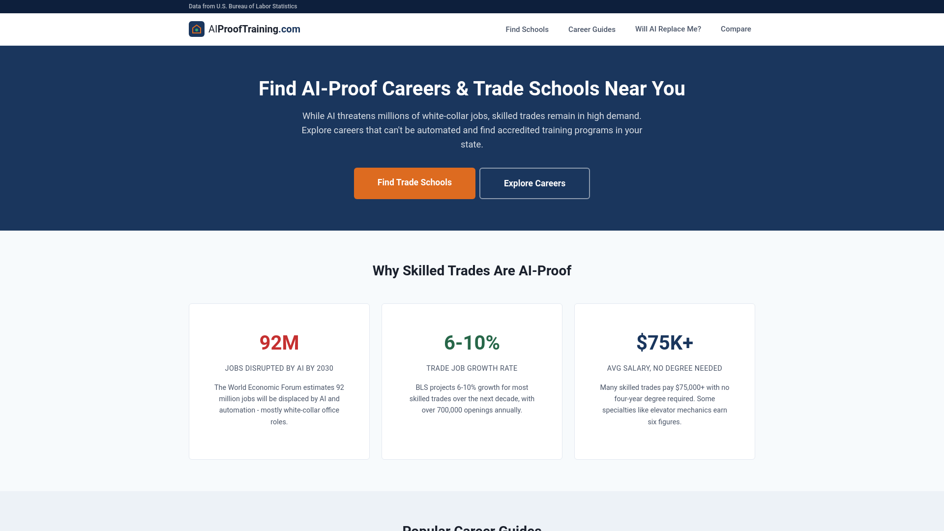website screenshot of https://aiprooftraining.pages.dev/
