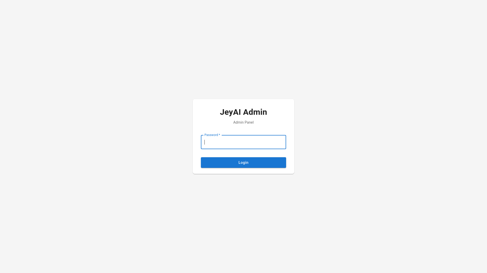 website screenshot of https://jeyai-admin.pages.dev/