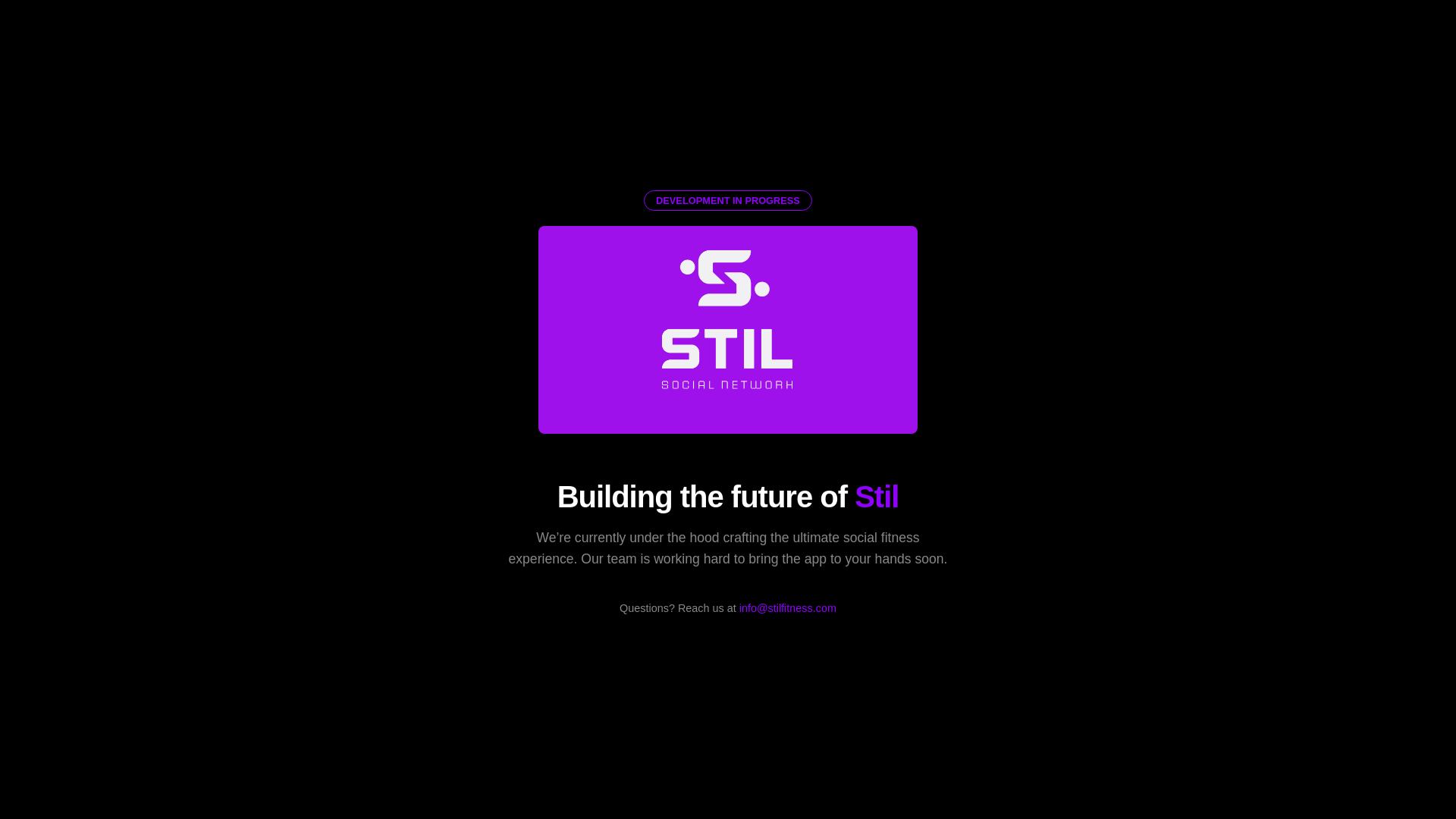 website screenshot of https://stil-under-construction-landing-site.pages.dev/