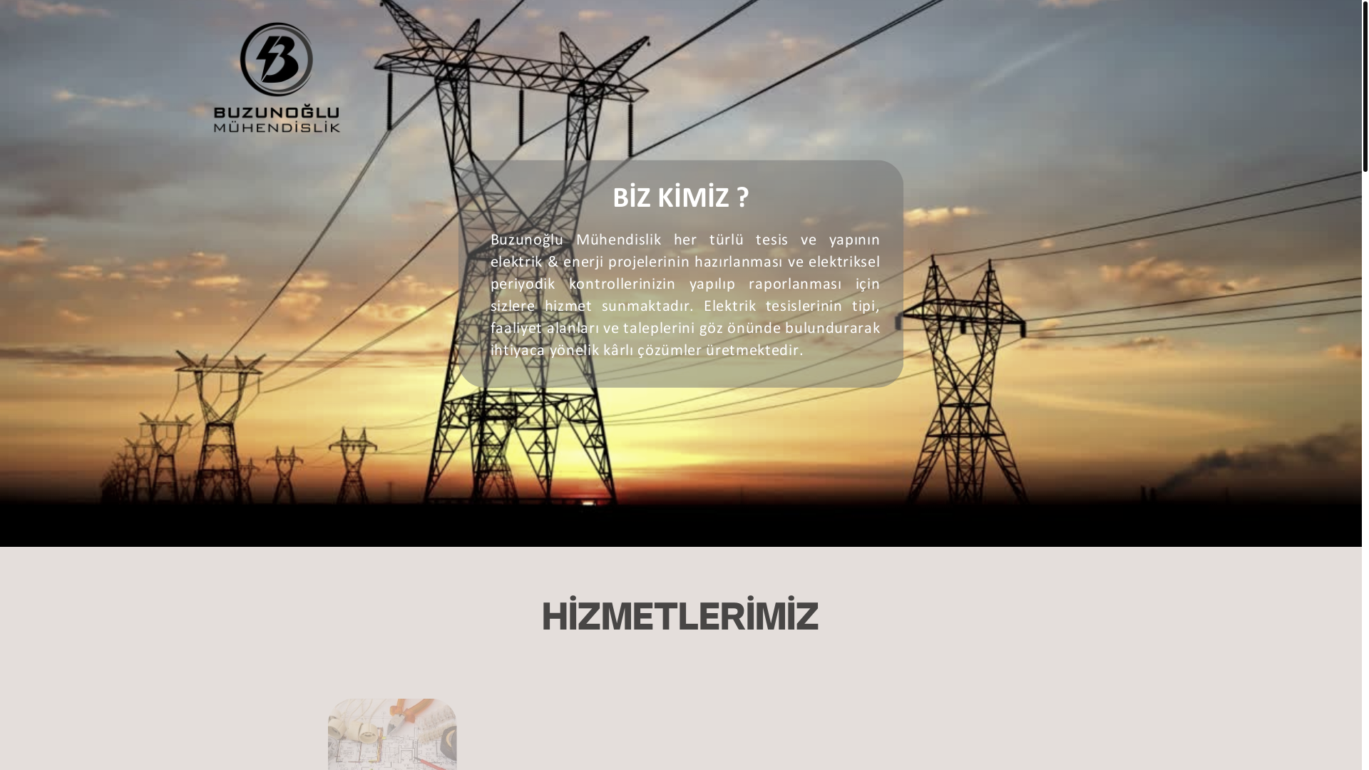 website screenshot of https://buzunoglumuhendislik.com.tr/