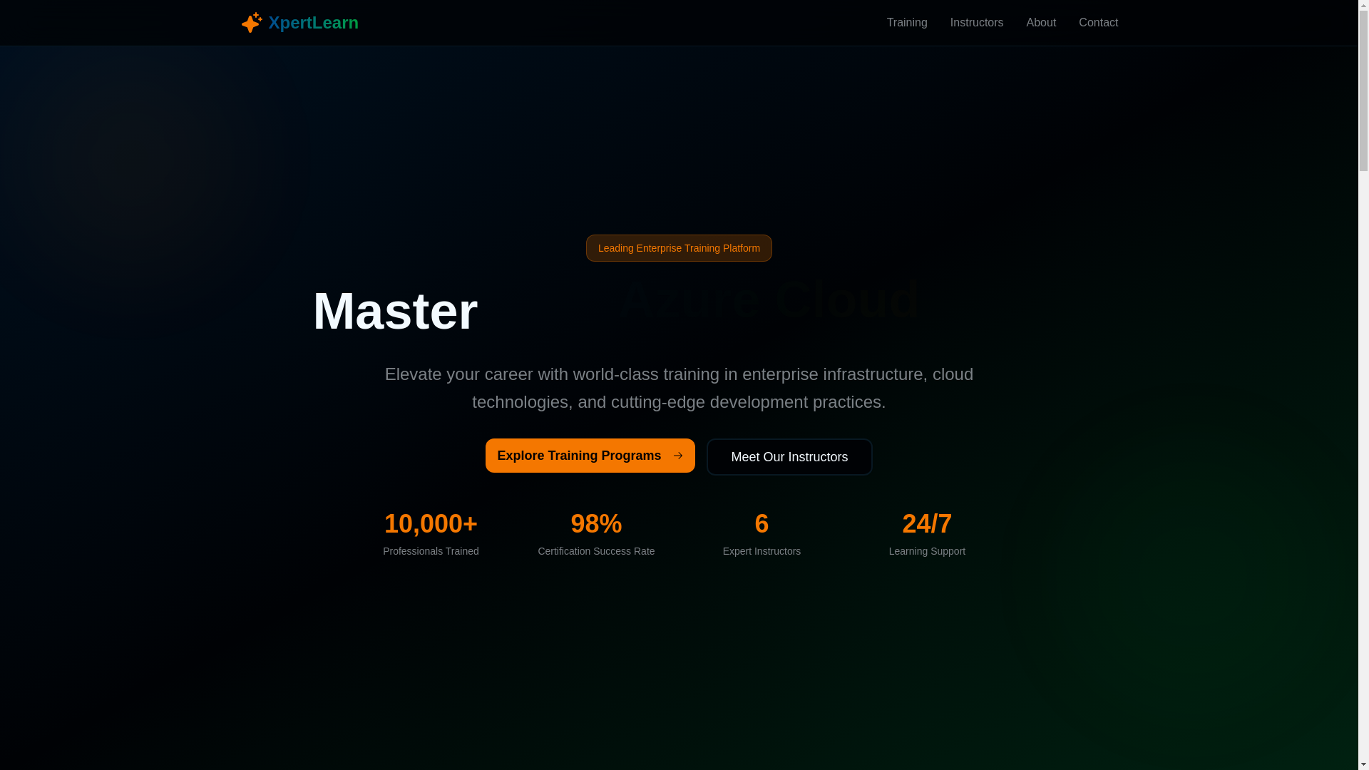 website screenshot of https://xpertlearn.in/
