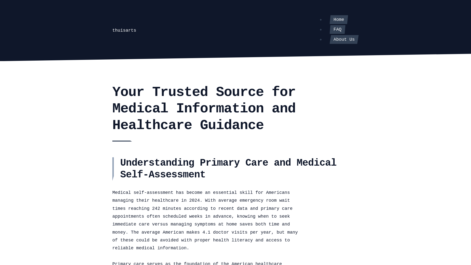 website screenshot of https://thuisarts-xyz.pages.dev/