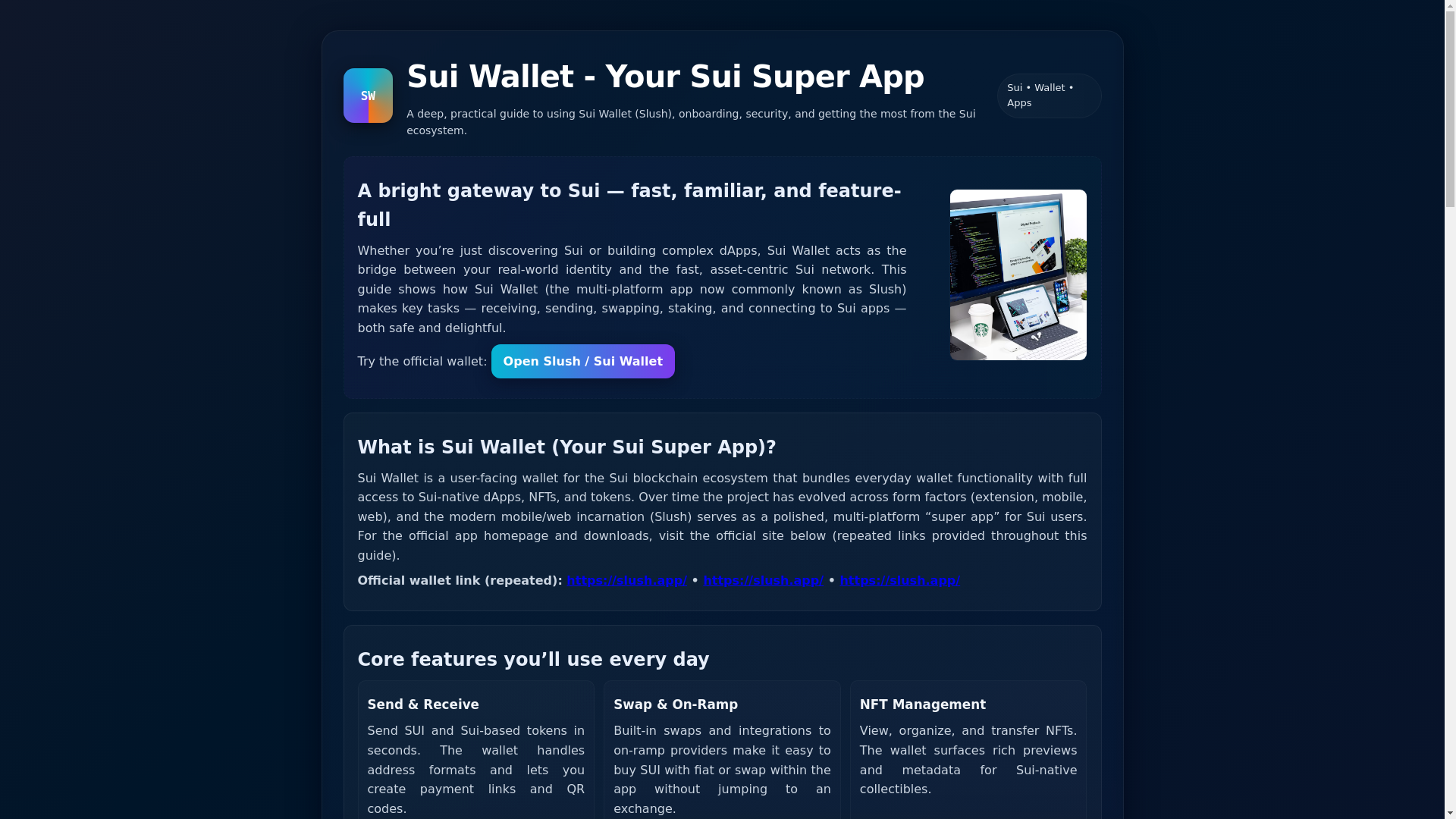 website screenshot of https://suiiwallet-io.pages.dev/