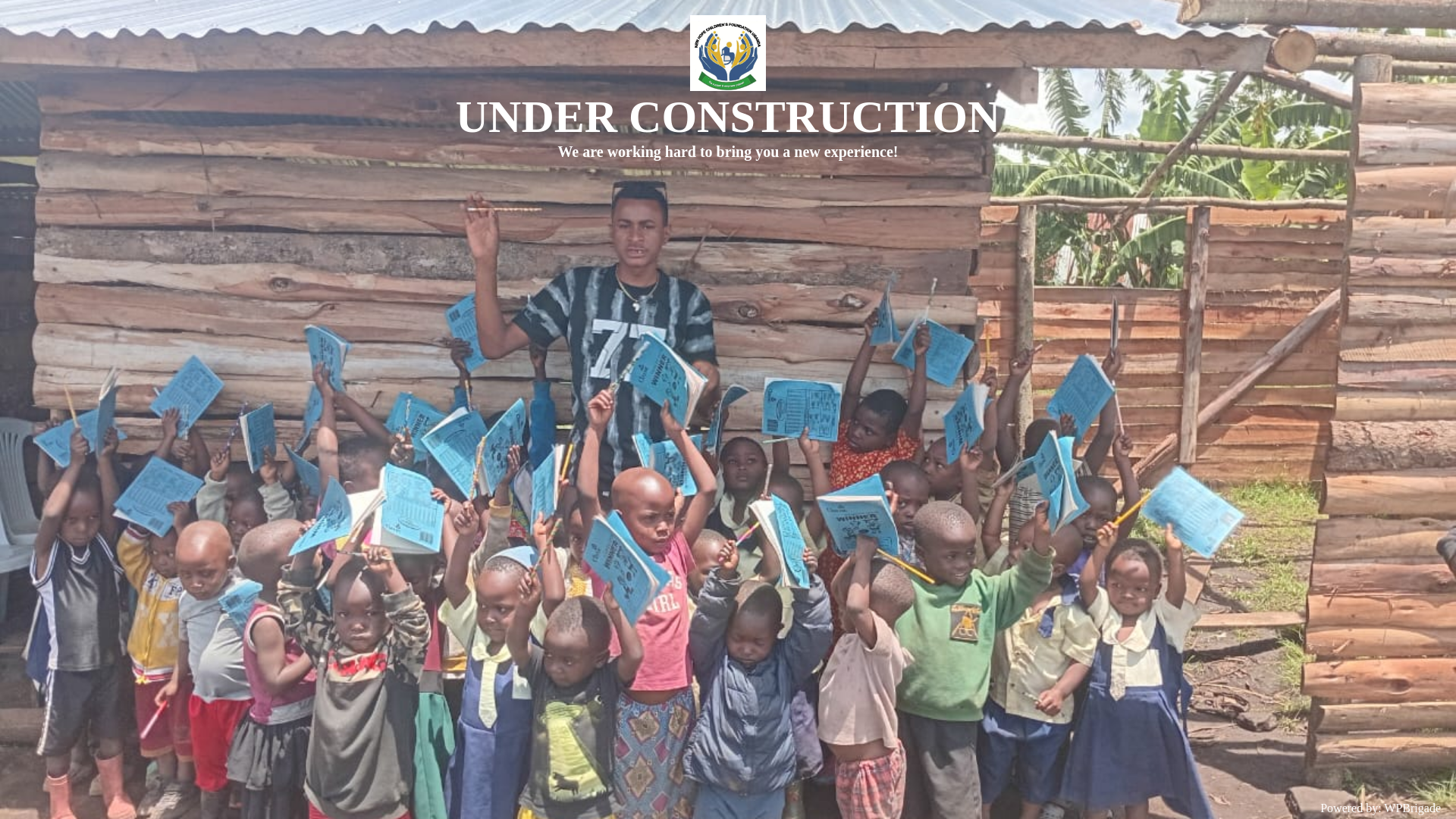 website screenshot of https://newhopechildrenfoundation.org/