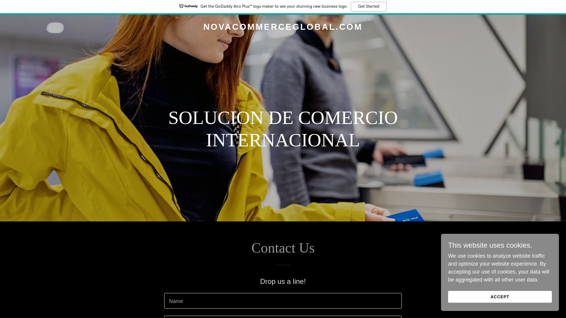 website screenshot of https://novacommerceglobal.com/