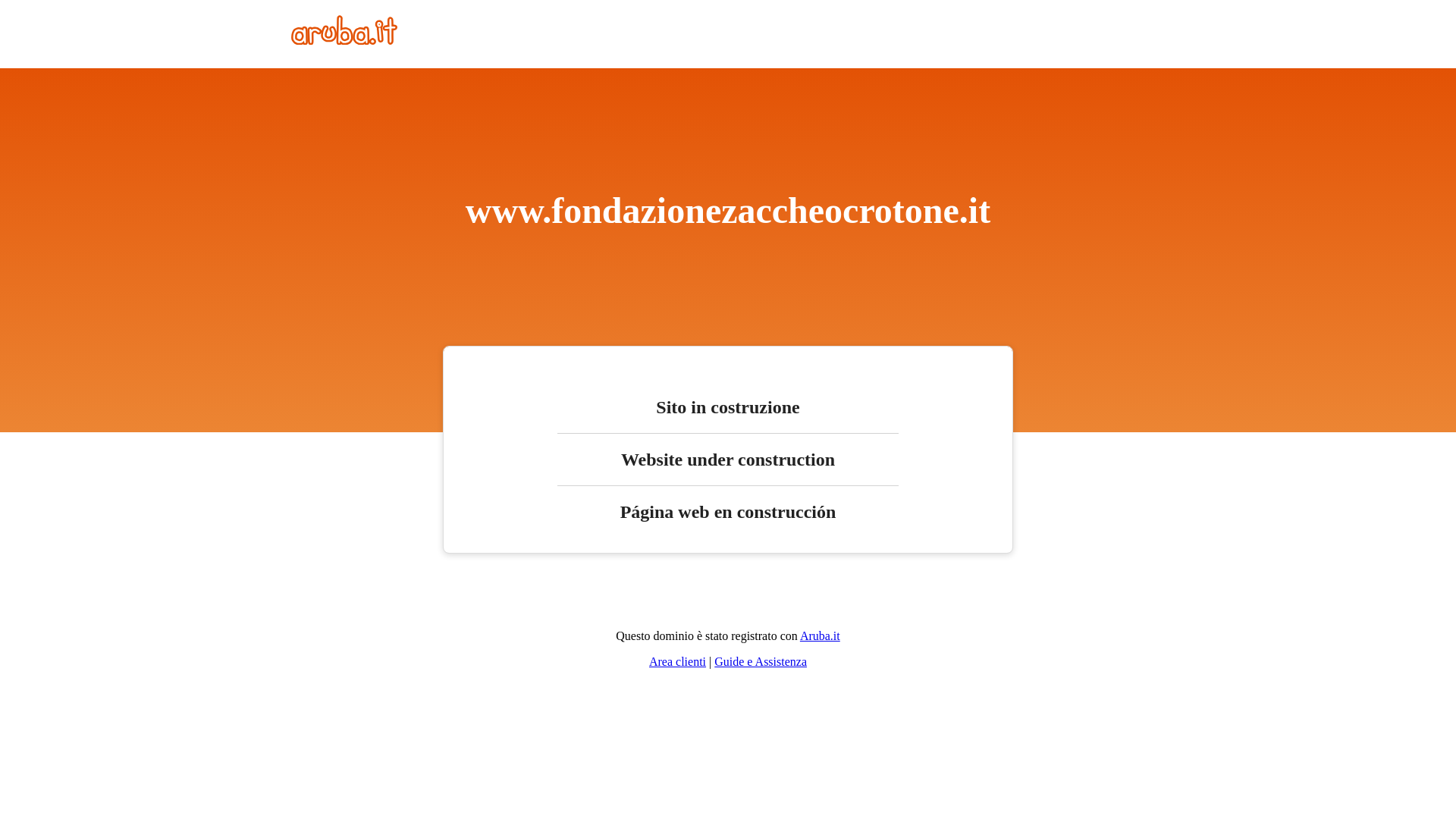 website screenshot of https://fondazionezaccheocrotone.it/