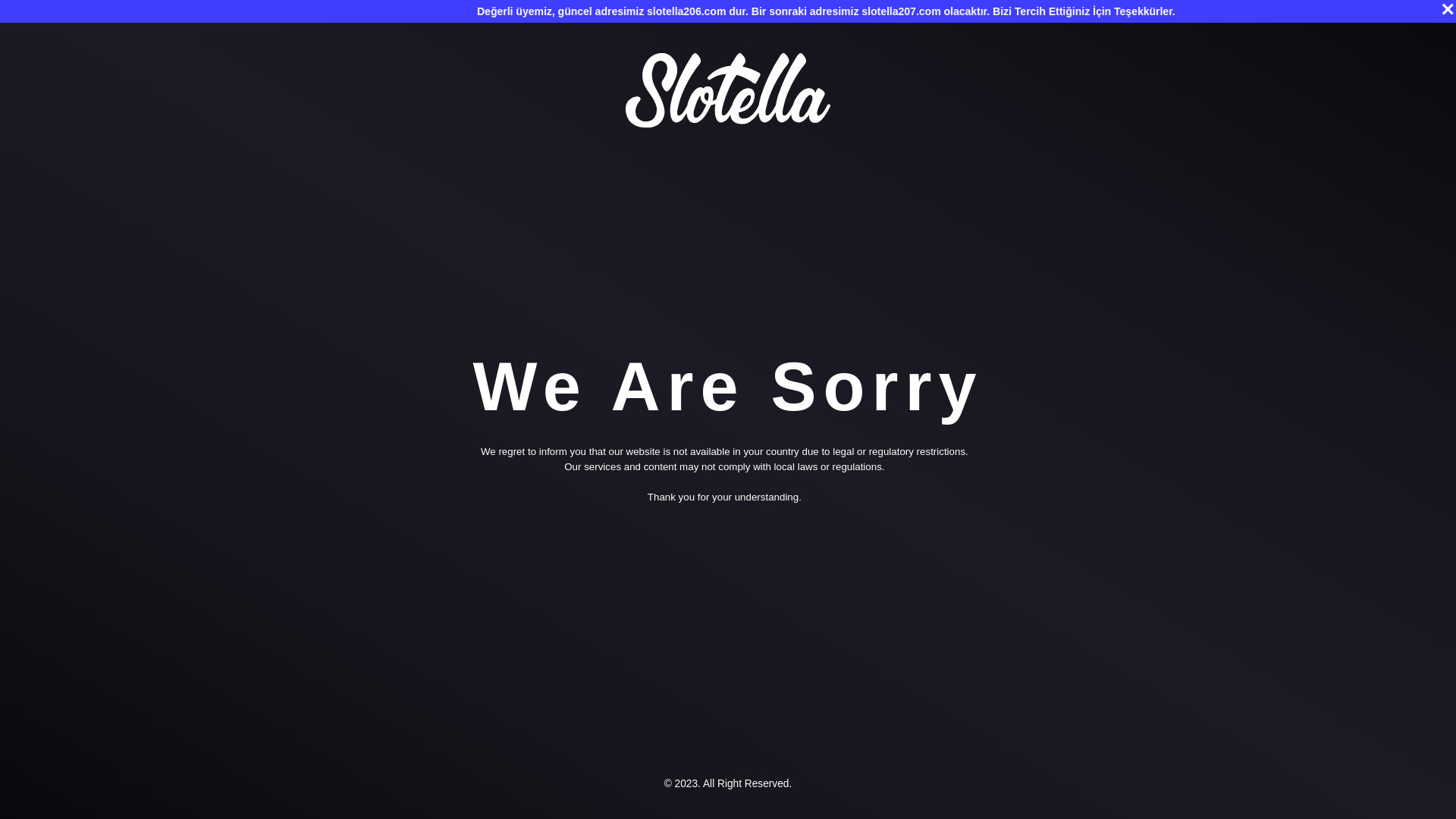website screenshot of https://slotella206.com/