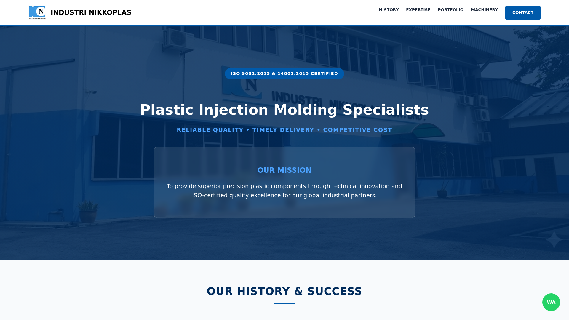 website screenshot of https://industrinikkoplas.com/