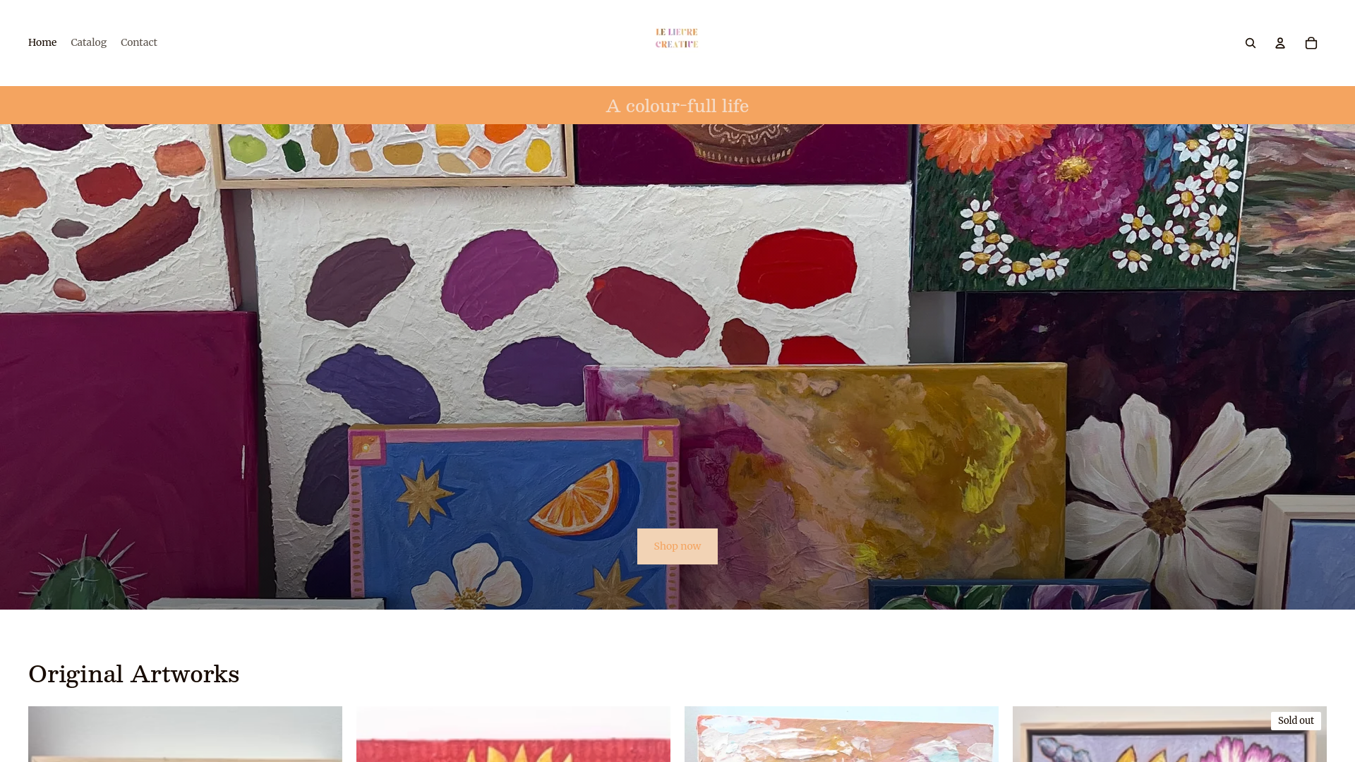 website screenshot of https://lelievrecreative.com/