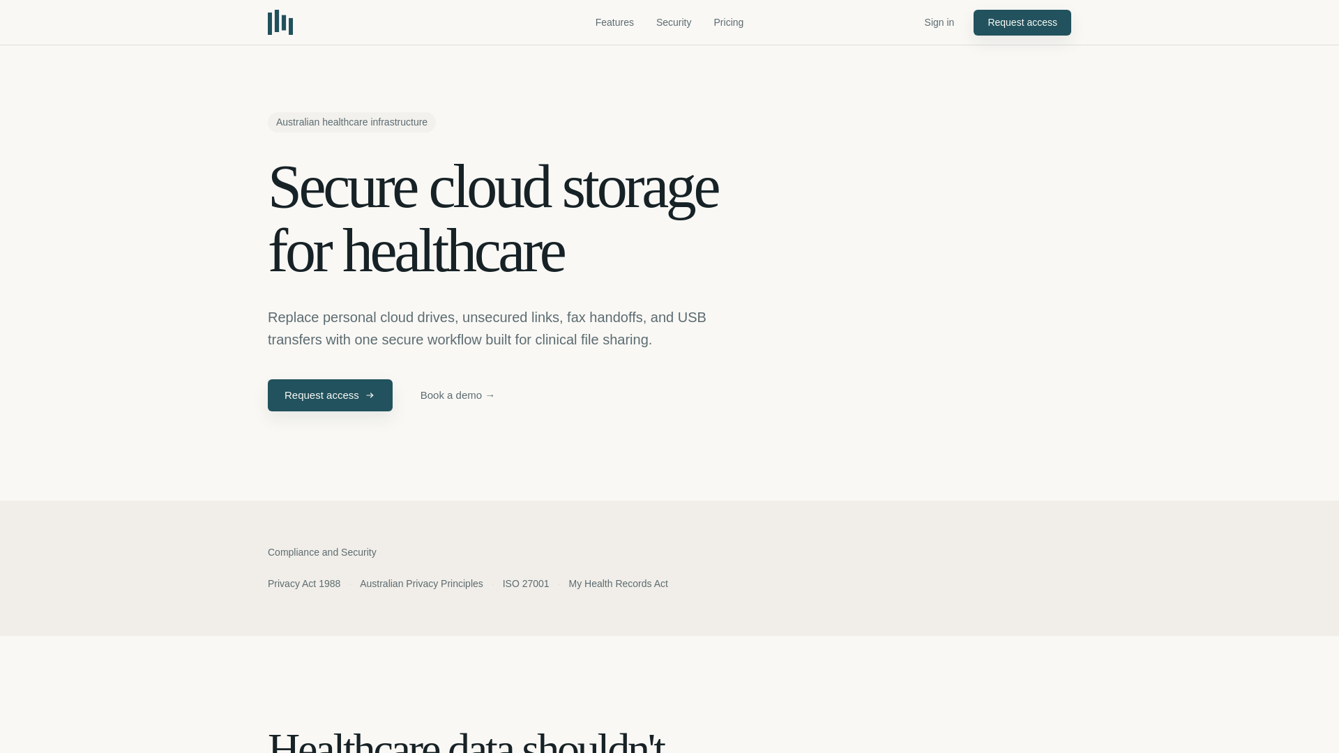 website screenshot of https://healthrelay-website.pages.dev/