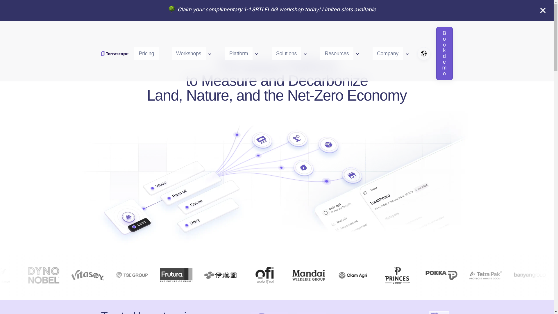 website screenshot of https://terrascopeteam.net/