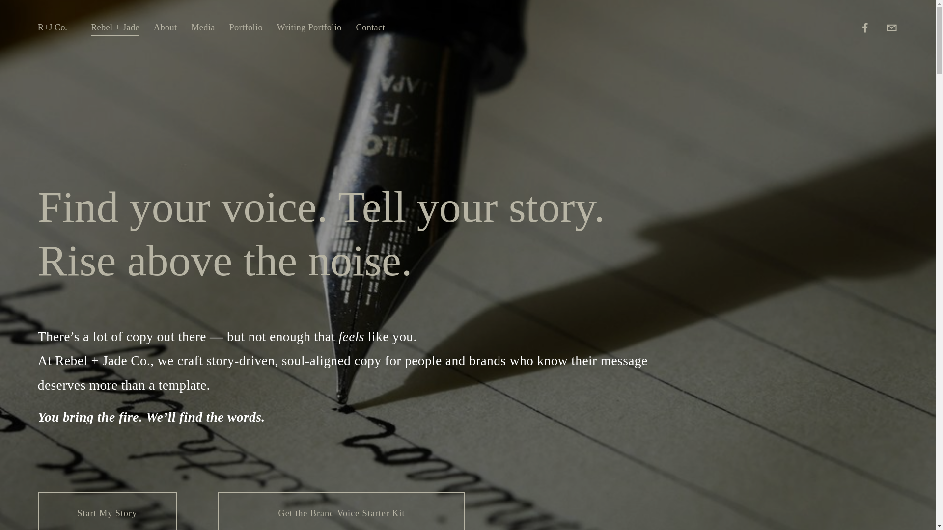 website screenshot of https://rebelandjade.com/