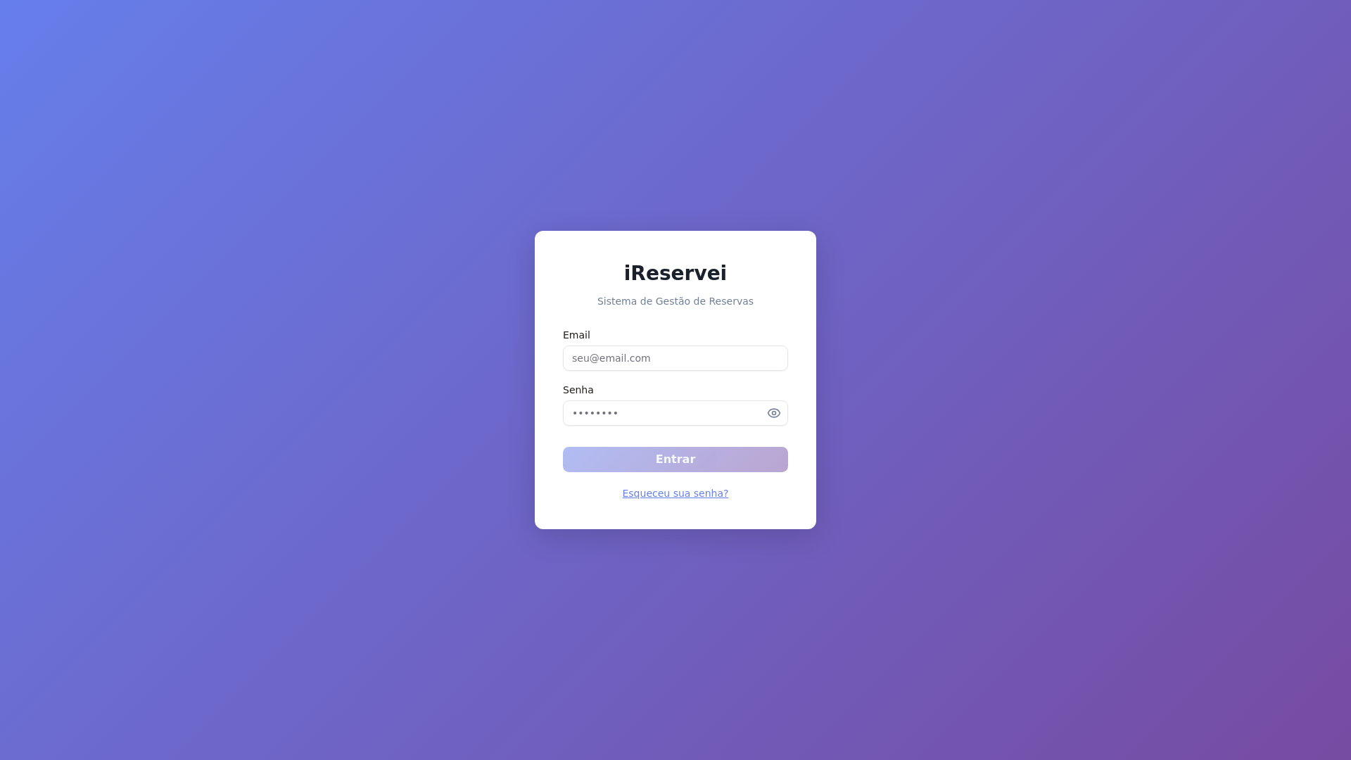 website screenshot of https://ireservei.com.br