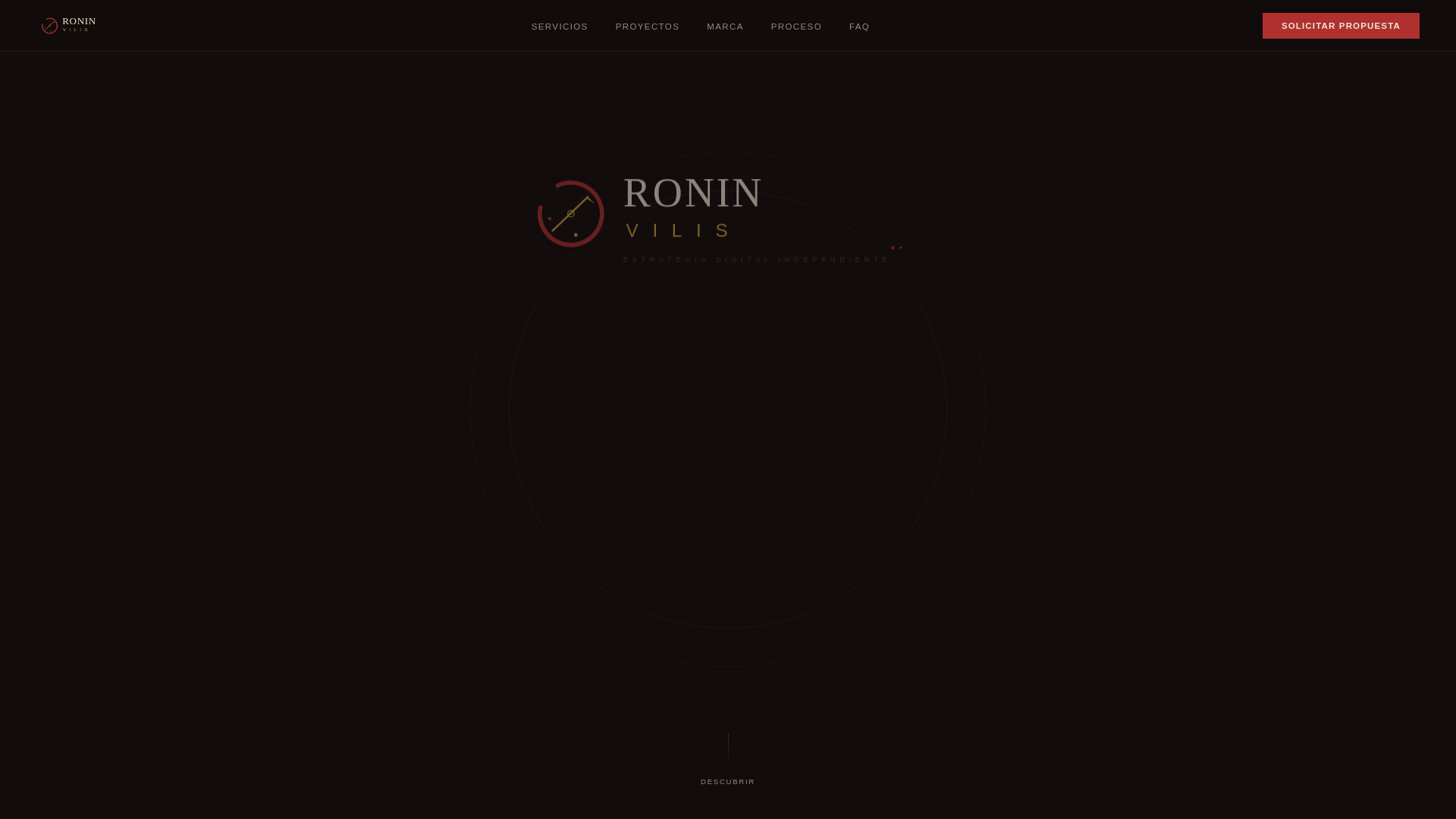 website screenshot of https://roninvilis.com/
