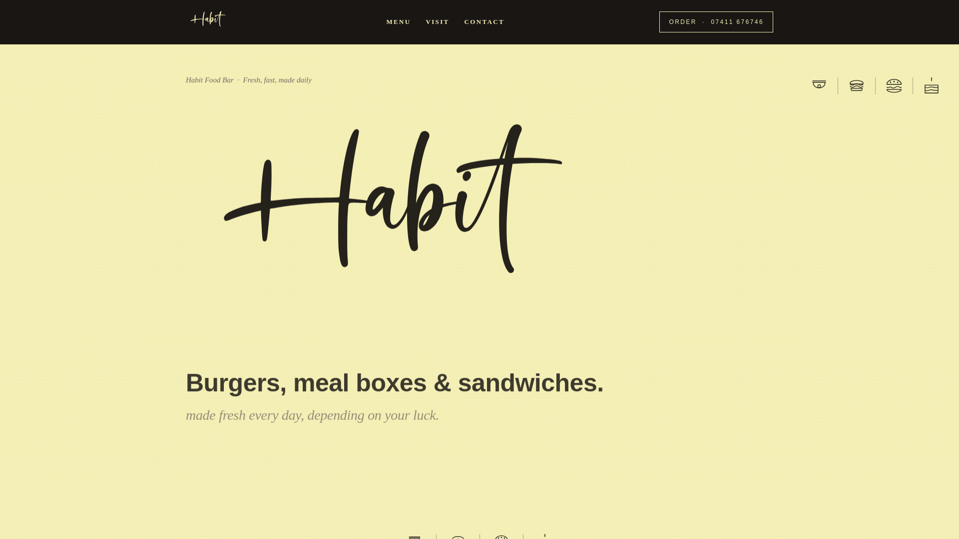 website screenshot of https://habitfoodbar.co.uk/