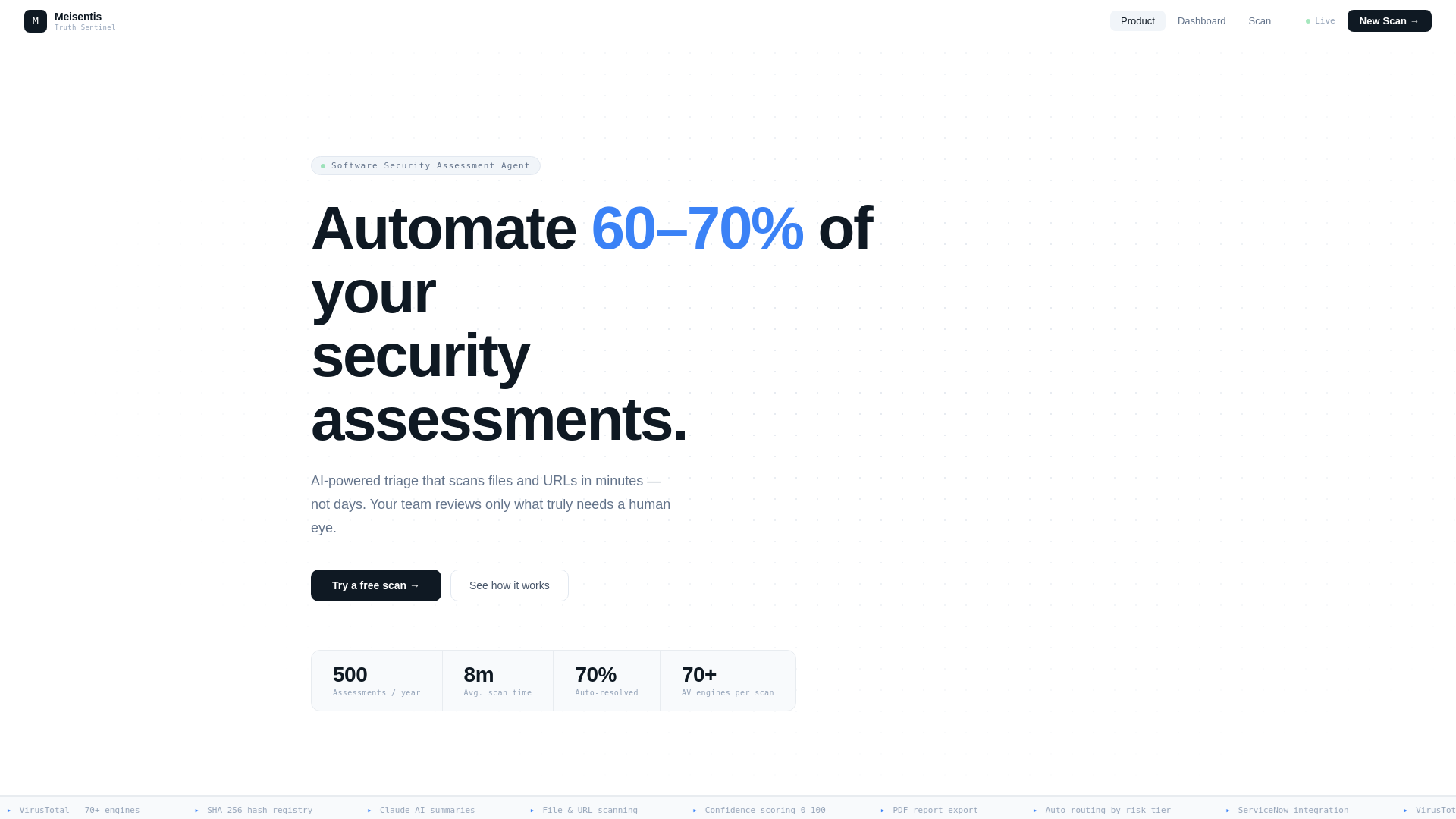 website screenshot of https://meisentis.com
