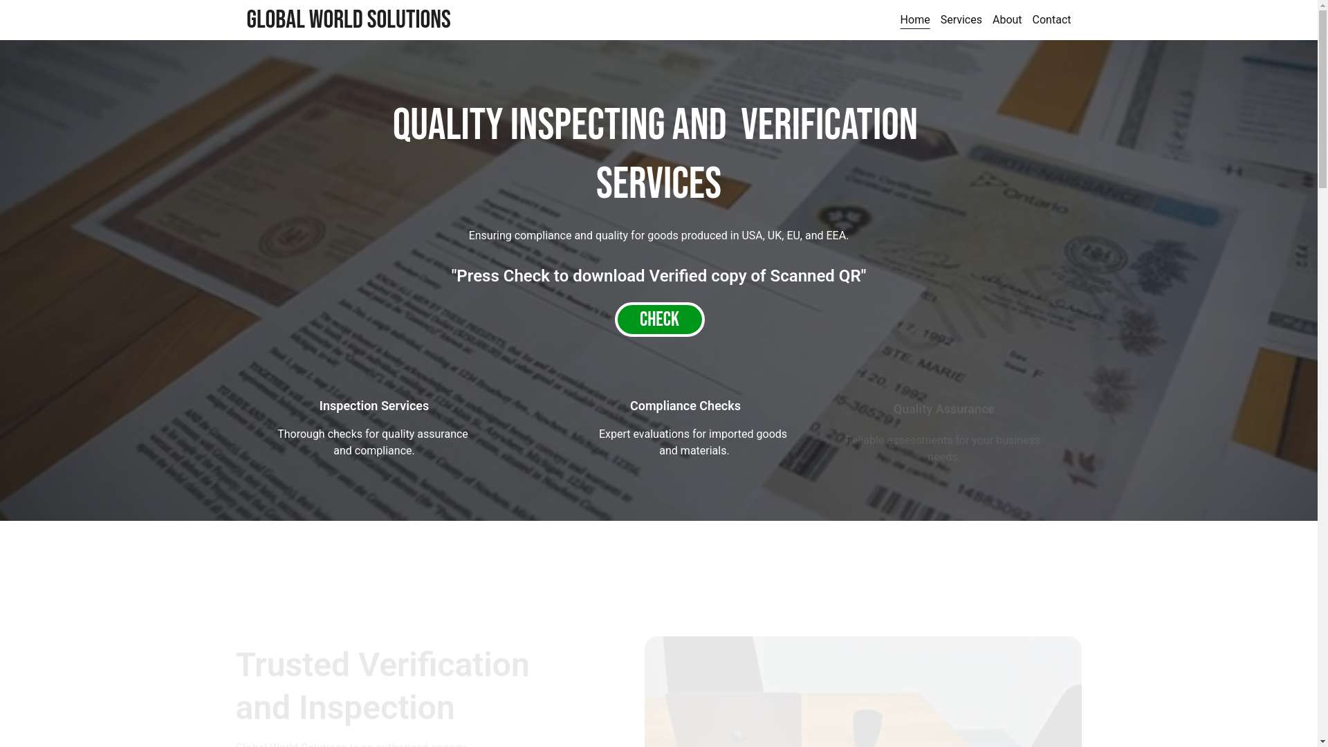 website screenshot of https://gwscertify.org/