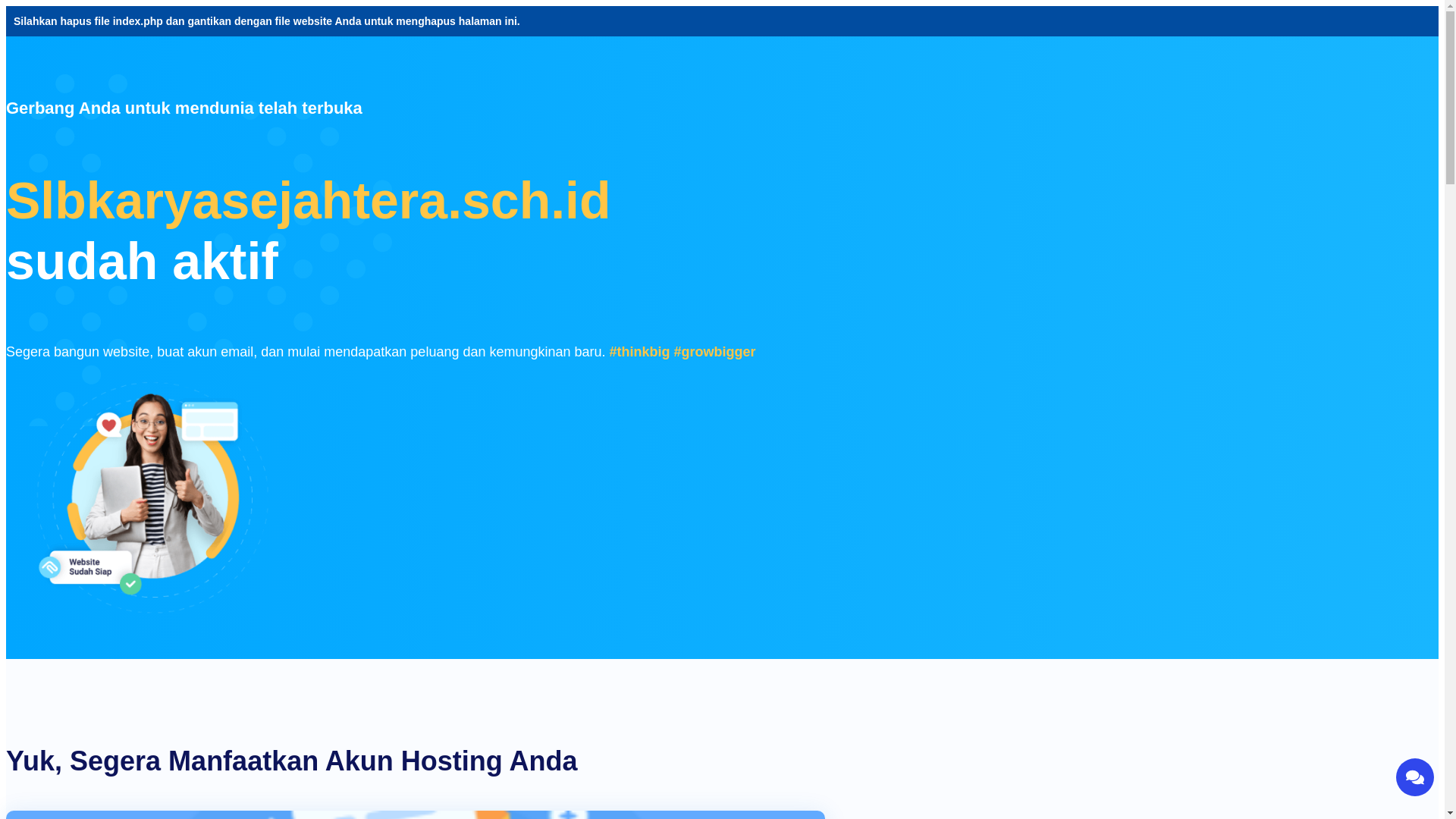website screenshot of https://slbkaryasejahtera.sch.id/