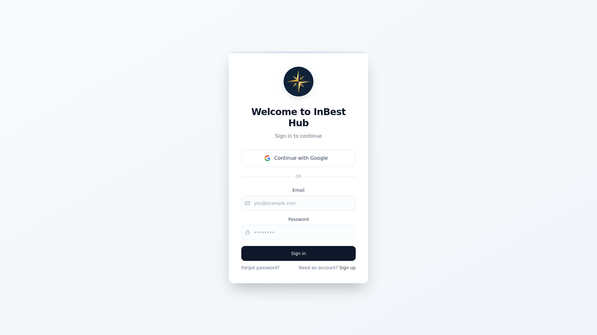 website screenshot of https://inbesthub.com