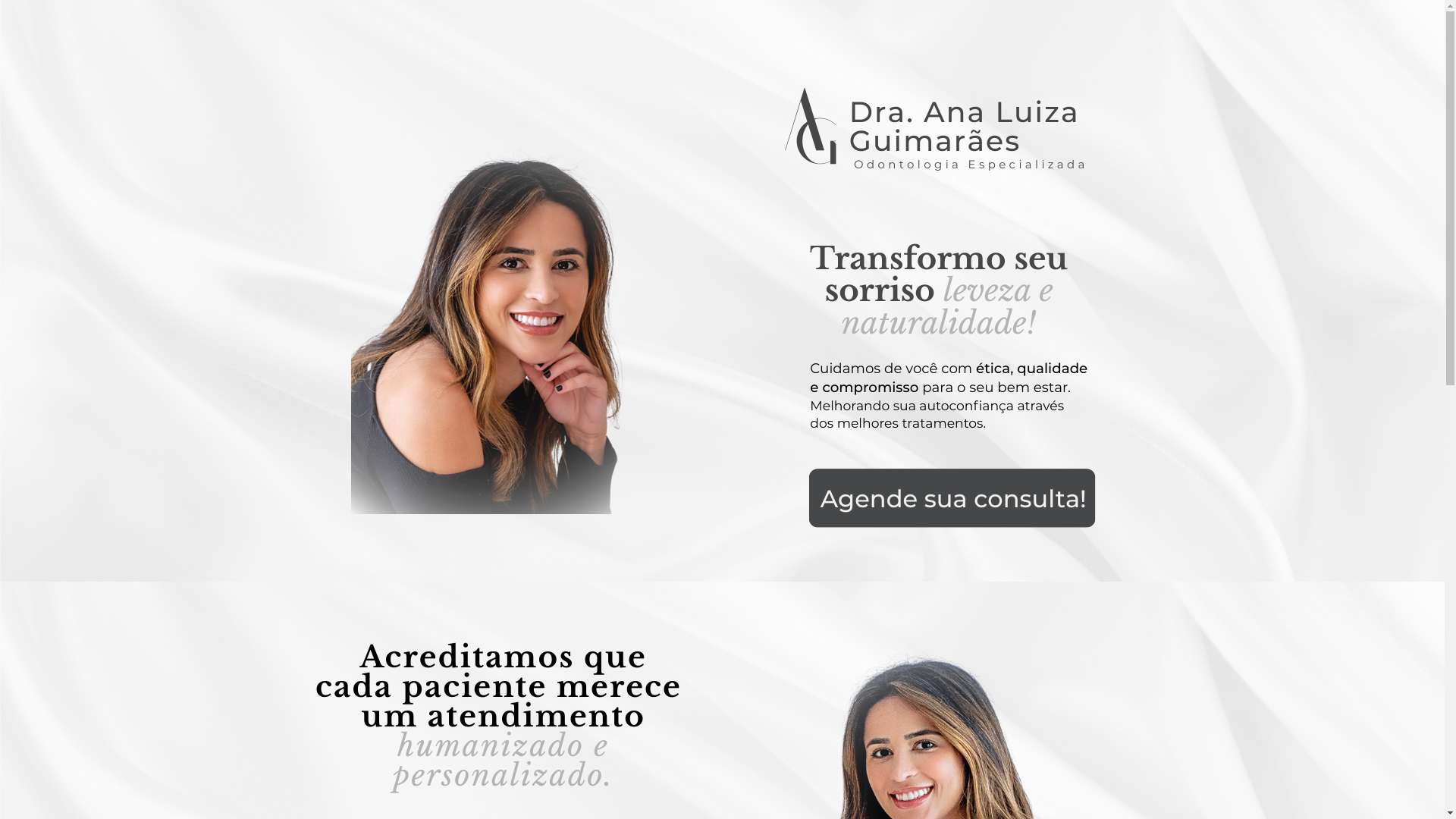 website screenshot of https://draanaluizaguimaraes.com/
