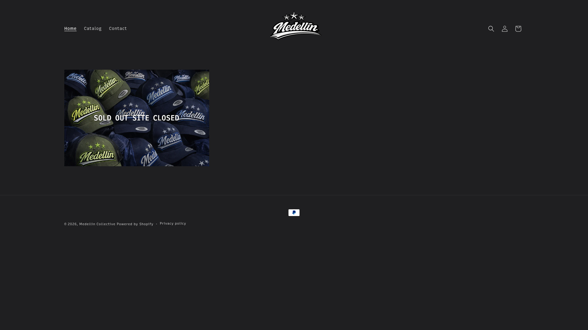 website screenshot of https://medellincollective.com/