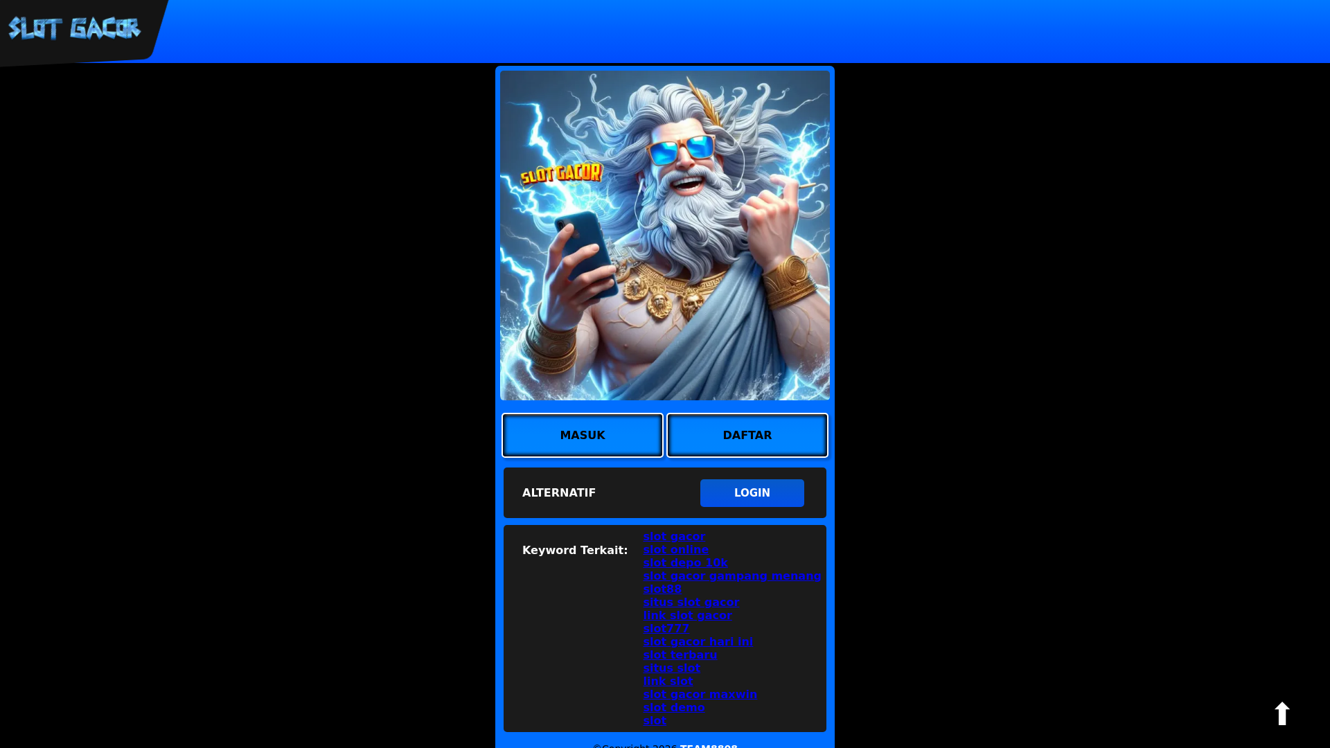 website screenshot of https://slothoky832jp.live/