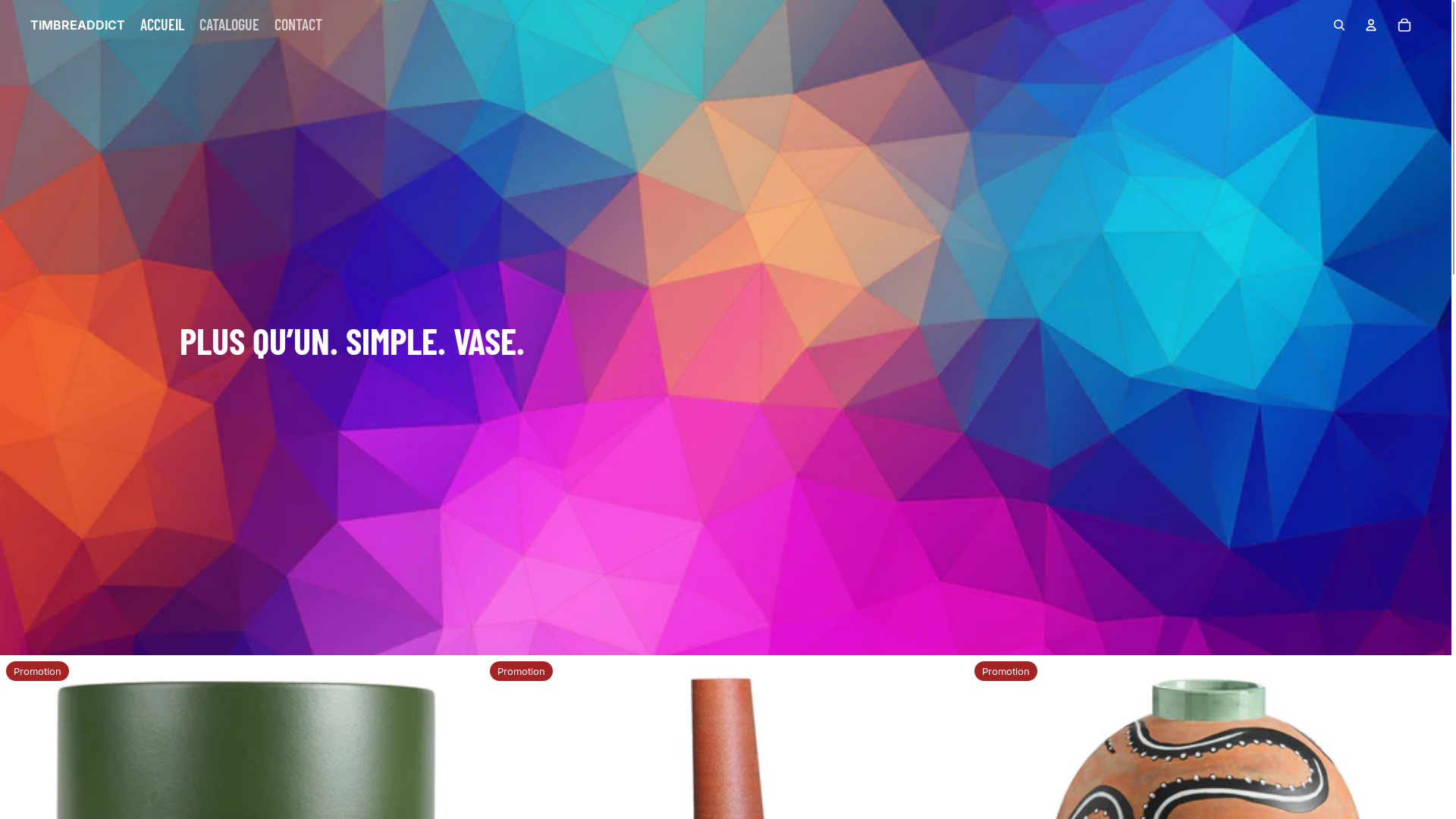 website screenshot of https://latelierduvase.fr/