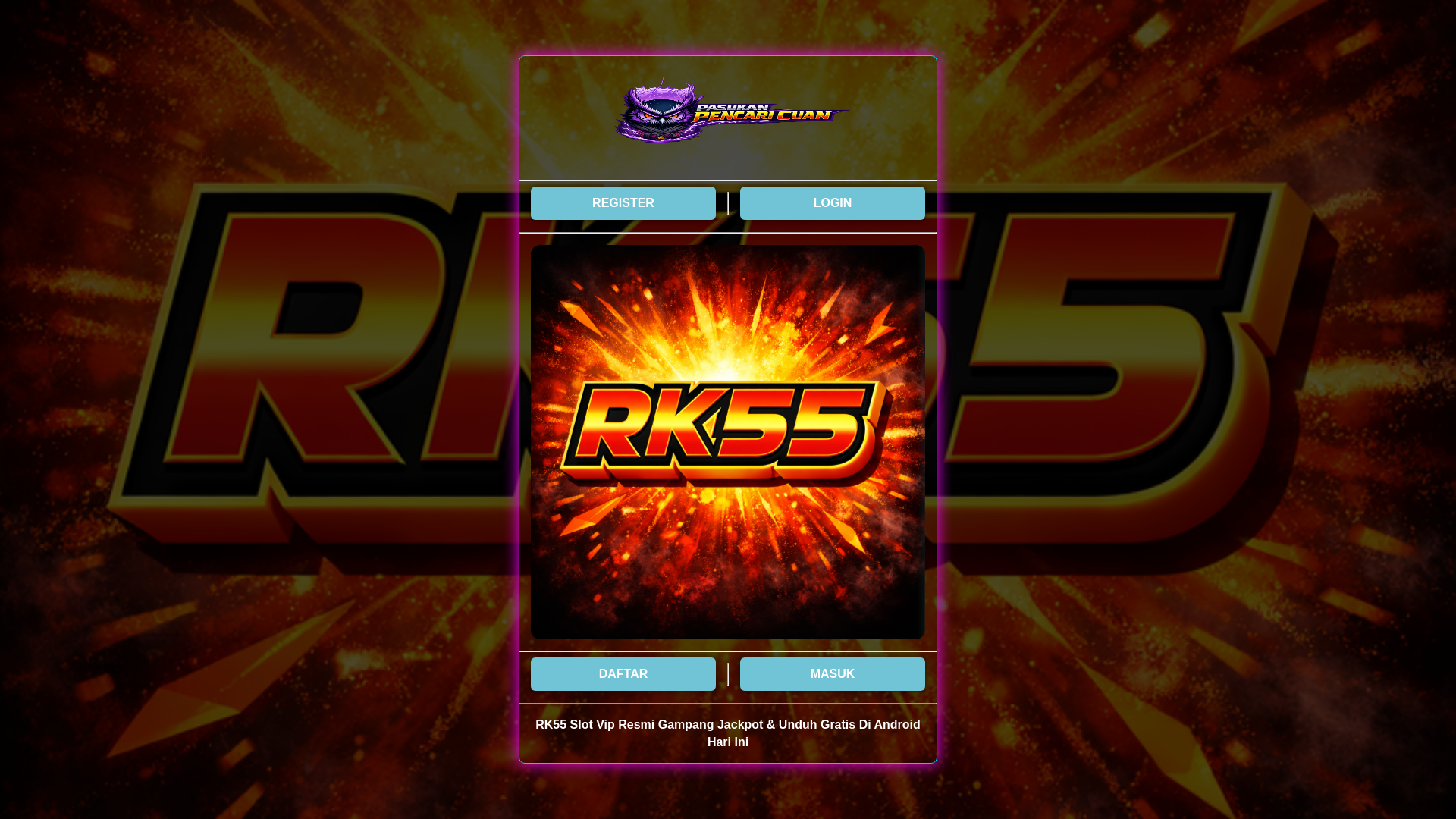 website screenshot of https://rk55-gampang-jakpot.pages.dev/