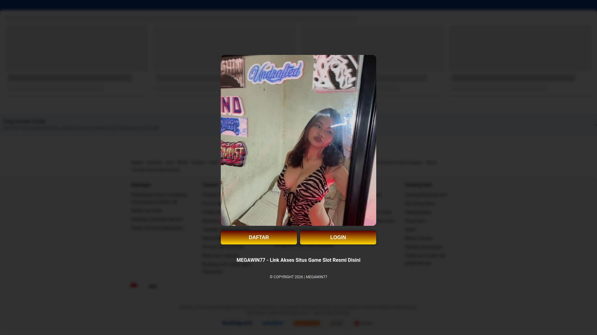 website screenshot of https://megawin77.cloud/