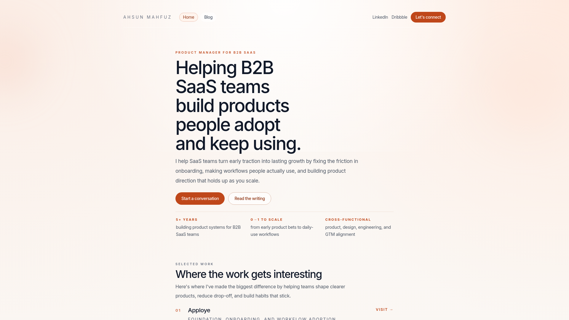website screenshot of https://ahsunmahfuz.com/