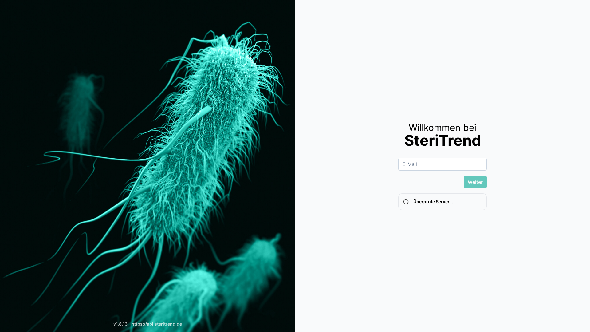 website screenshot of https://steritrend-app-prod.pages.dev/