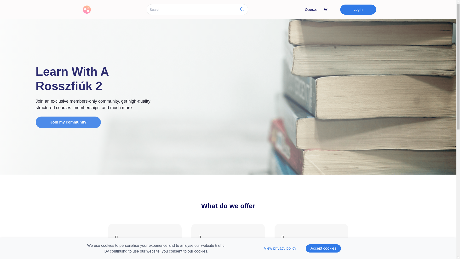 website screenshot of https://arosszfik2.graphy.com/
