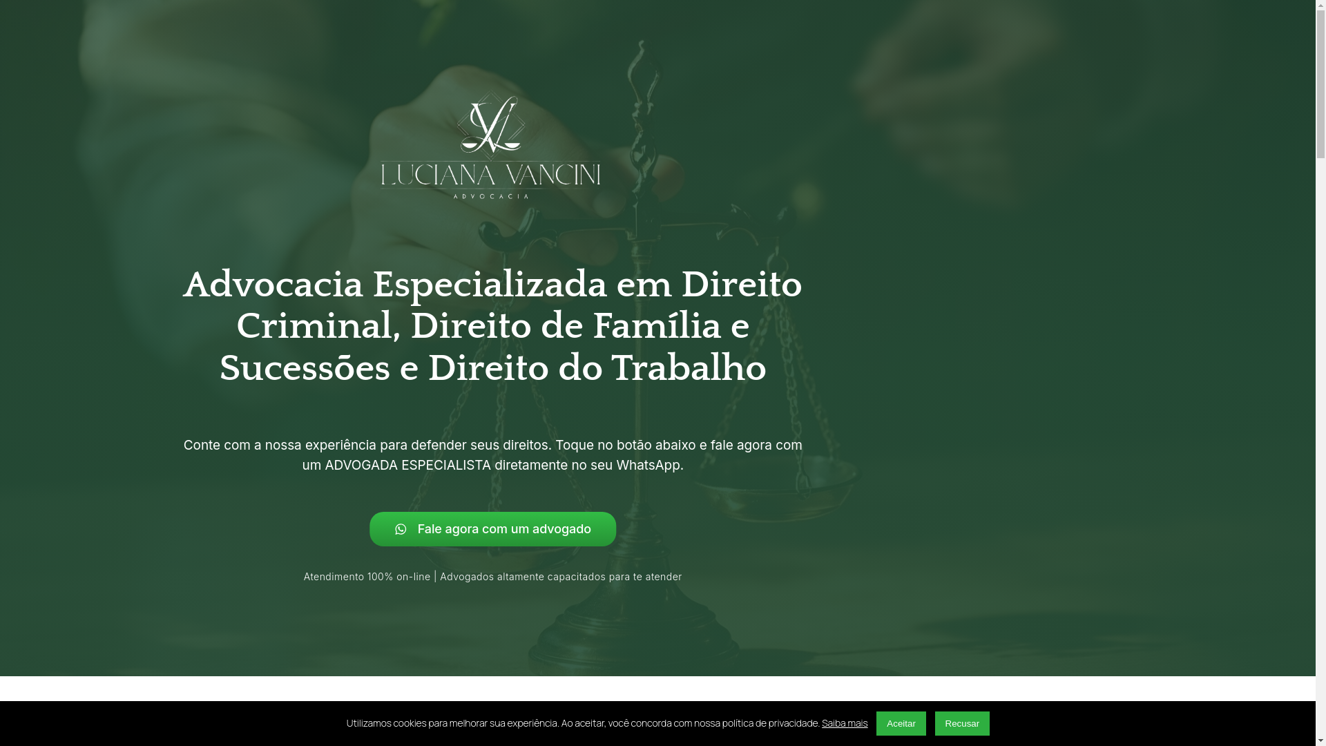 website screenshot of https://lucianavancini.com.br/