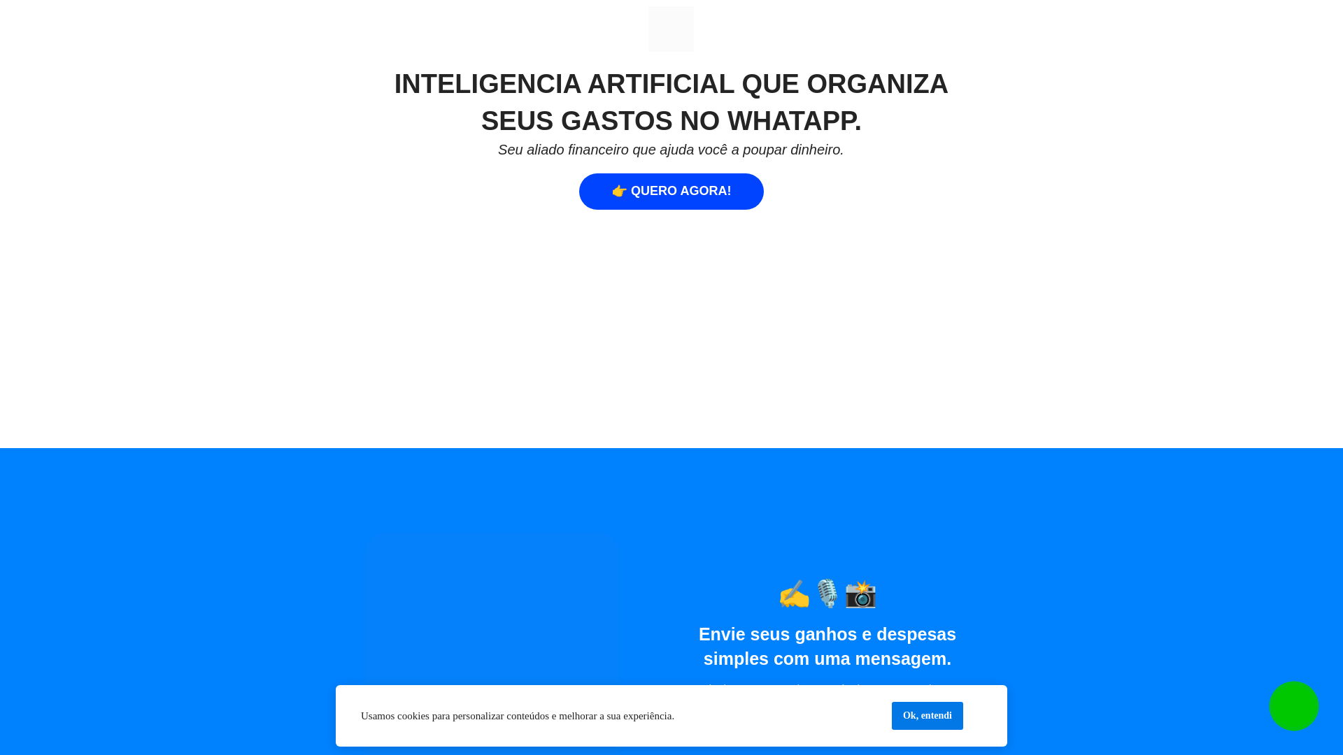 website screenshot of https://organizara.com.br/