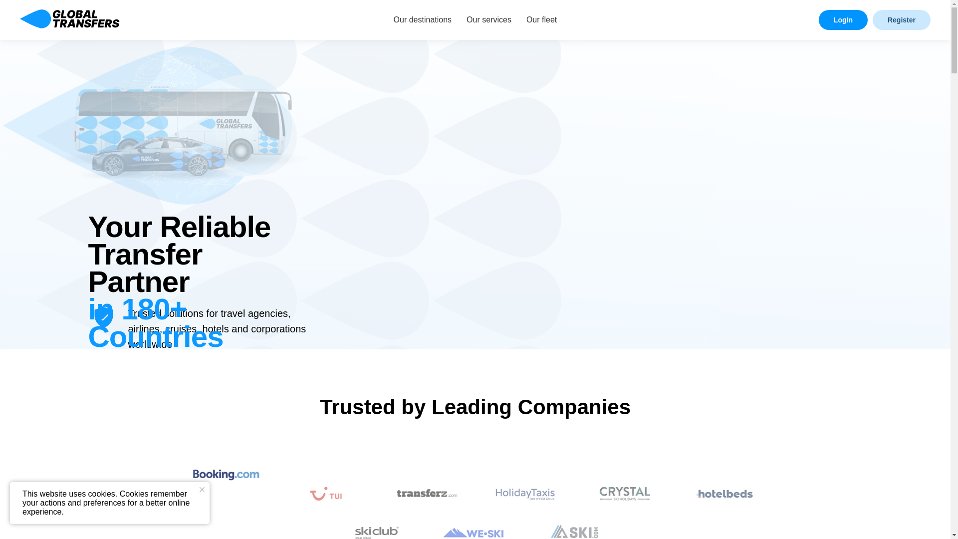 website screenshot of https://theglobaltransfers.live/