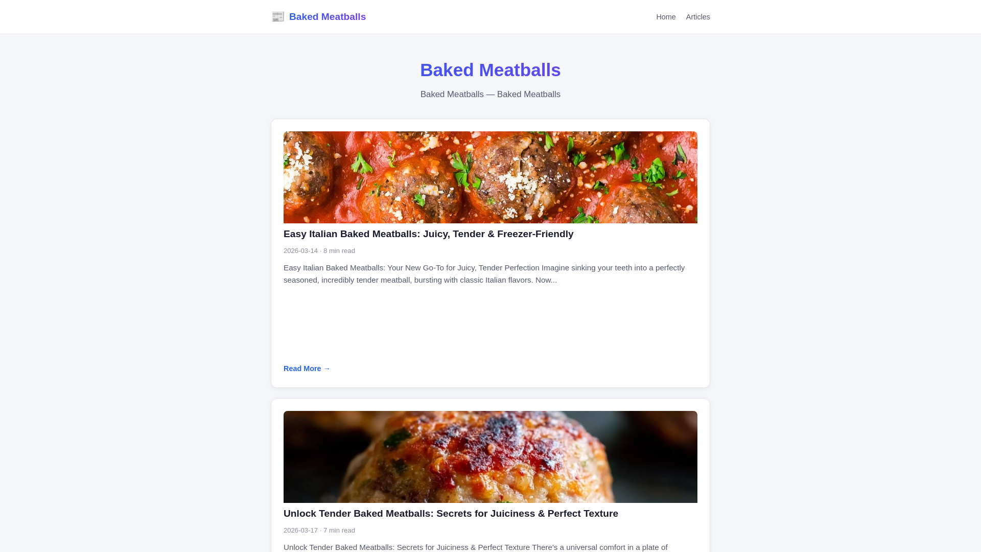 website screenshot of https://baked-meatballs-76l.pages.dev/