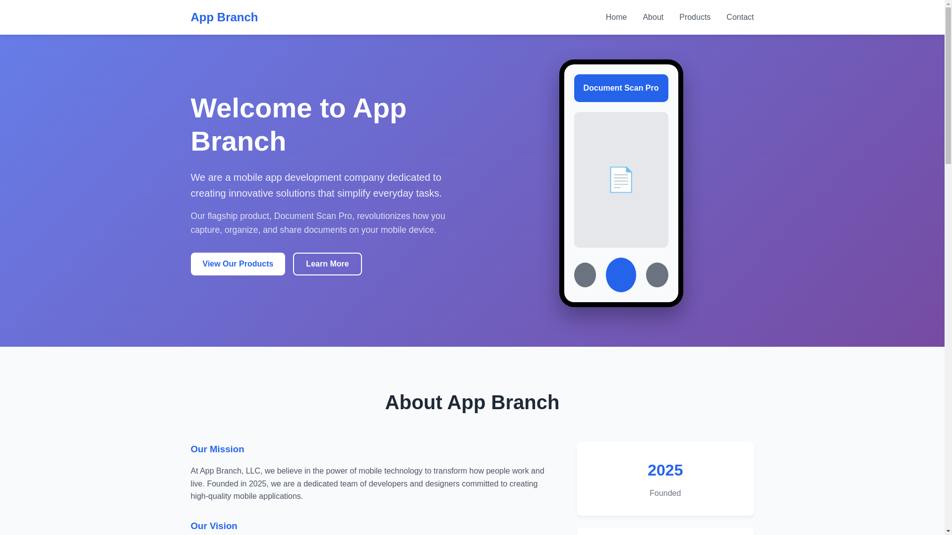 website screenshot of https://appbranch-website.pages.dev/