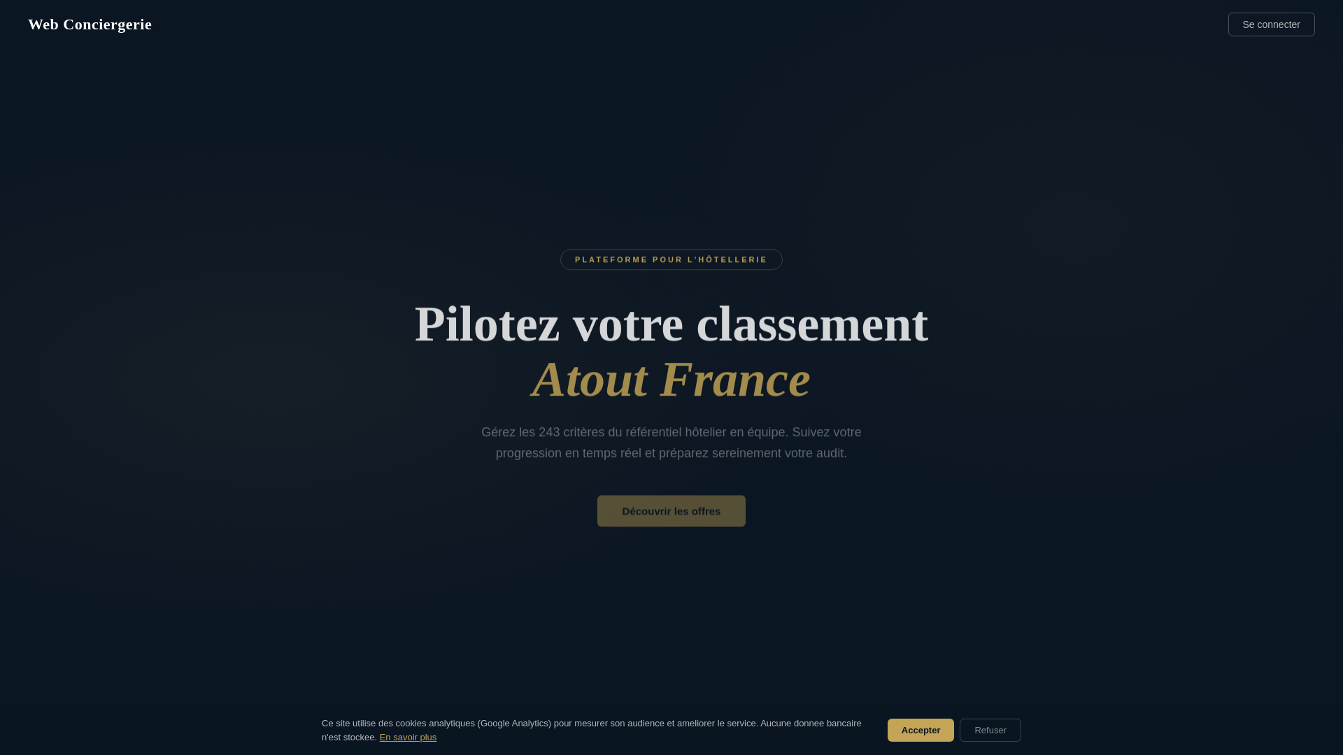 website screenshot of https://classement-hotelier.fr