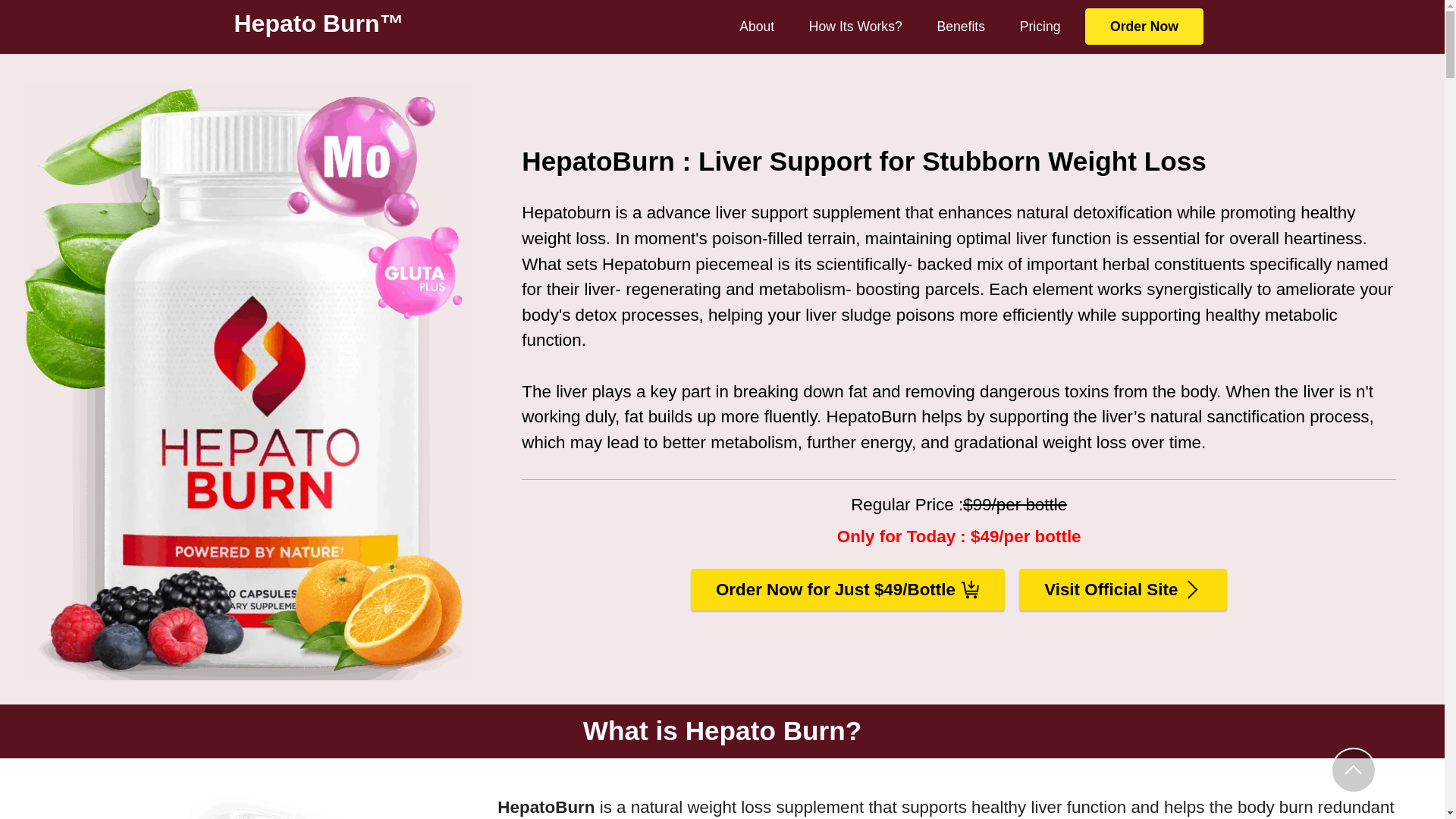 website screenshot of https://hepatoburnes.com/